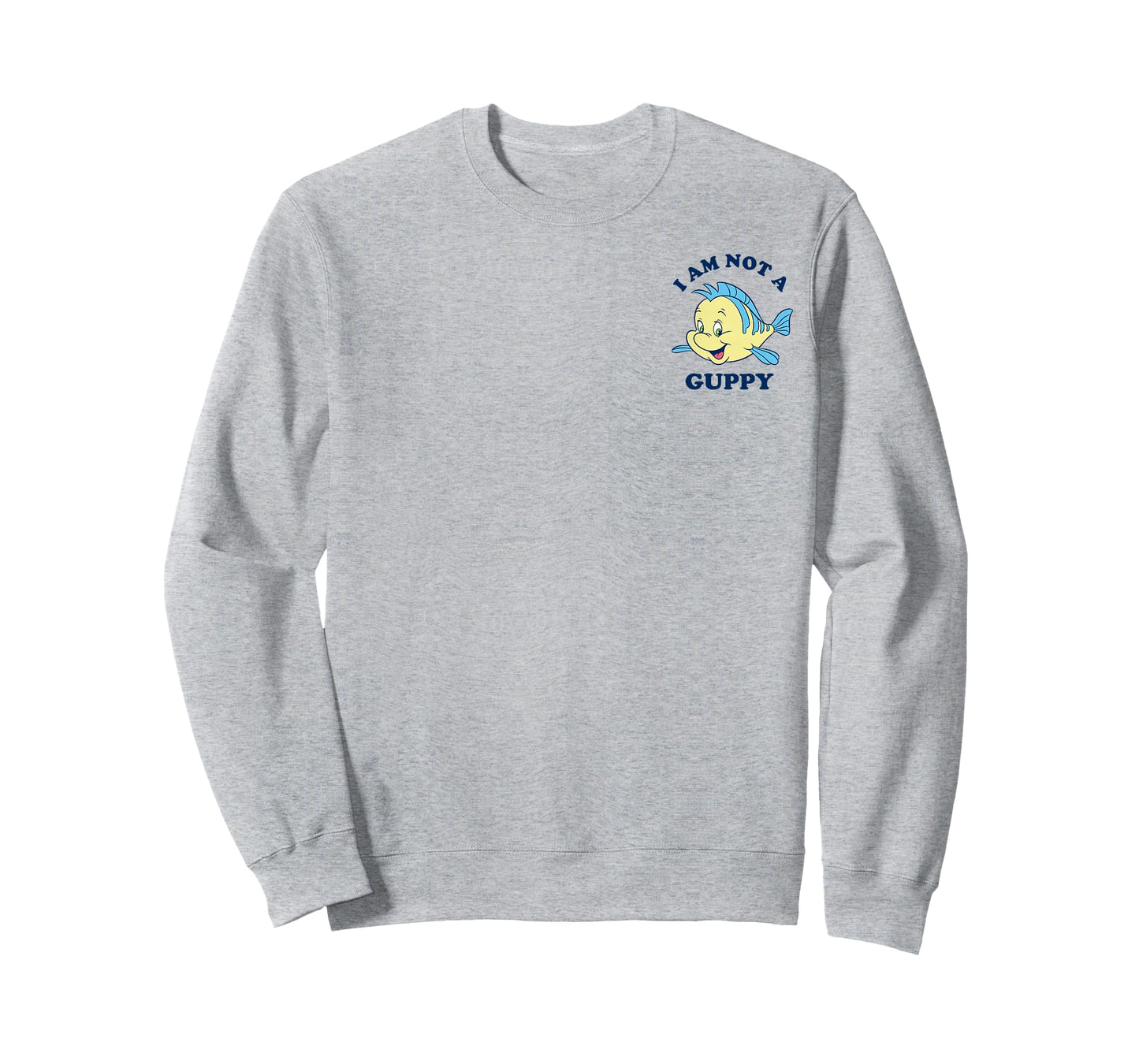 Disney The Little Mermaid Flounder I Am Not A Guppy Pocket T-Shirt