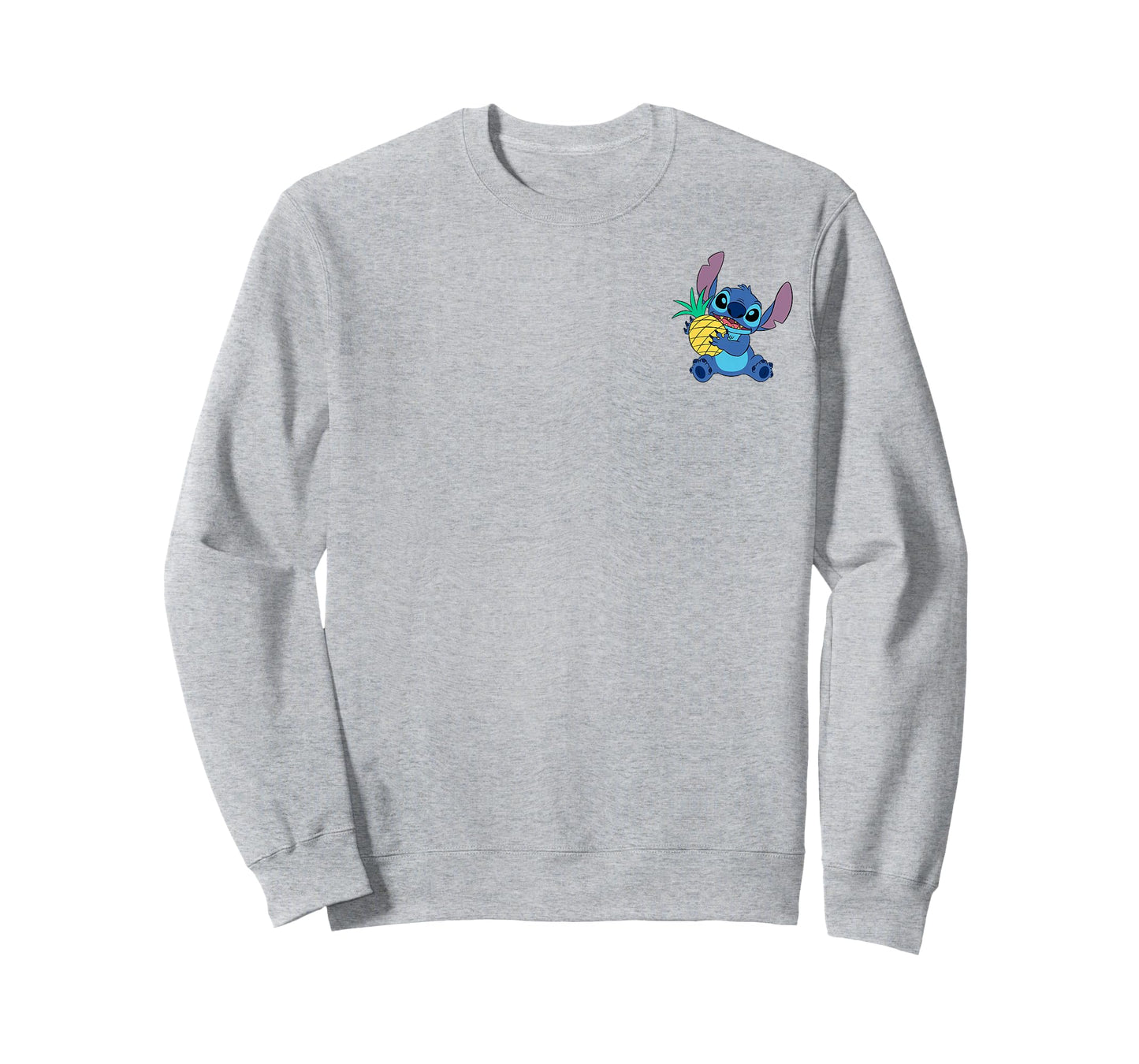 Disney Lilo & Stitch Cute Stitch With Pineapple Pocket Logo T-Shirt