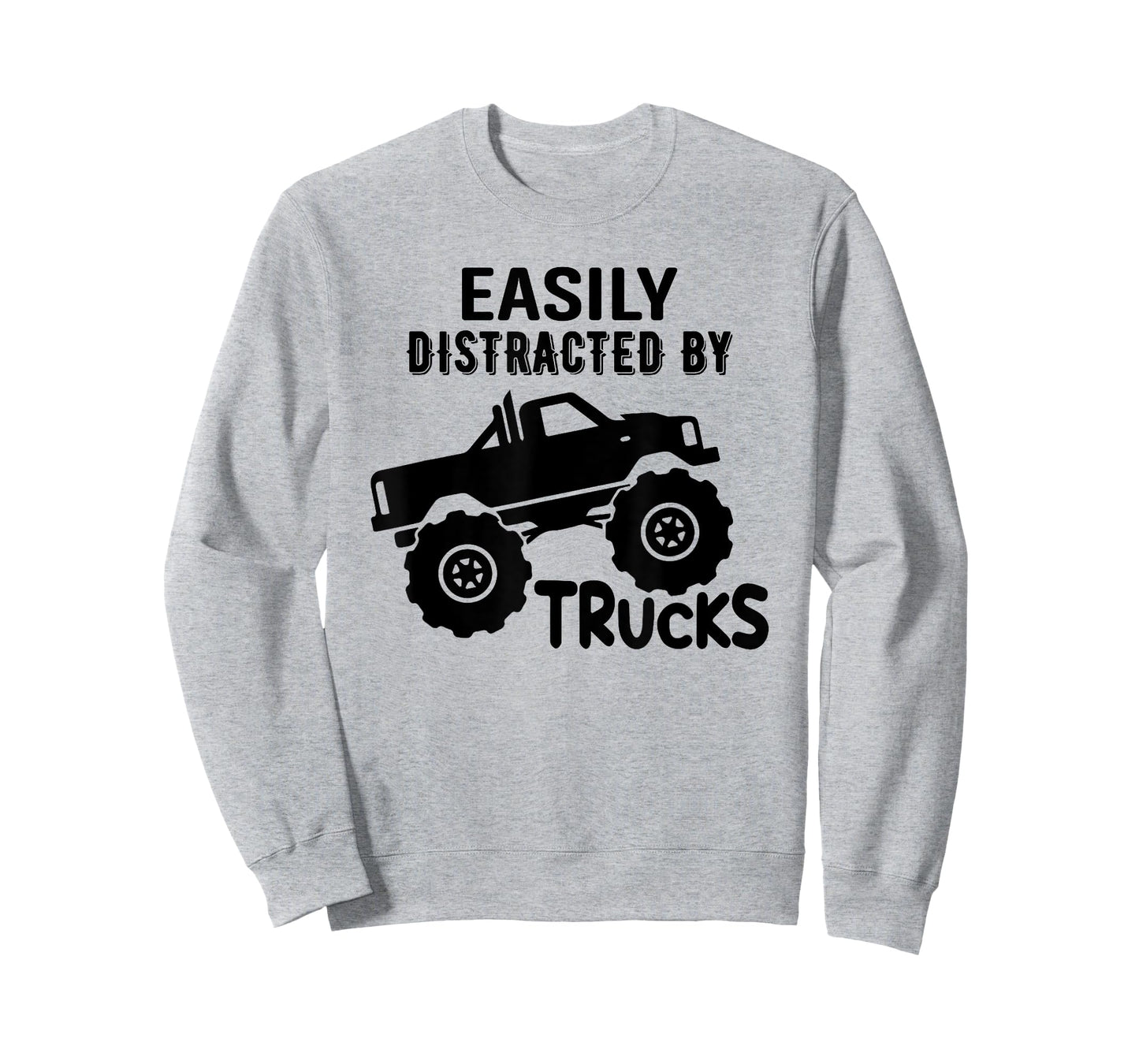Easily Distracted By Trucks Truck Lover Boy Vintage T-Shirt