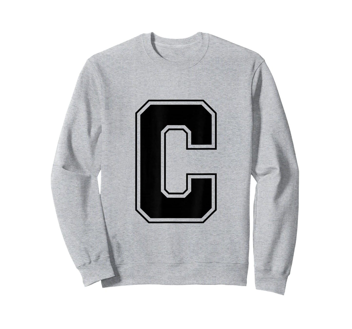 Letter C Big Bold Capital Varsity Alphabet Monogram T-Shirt