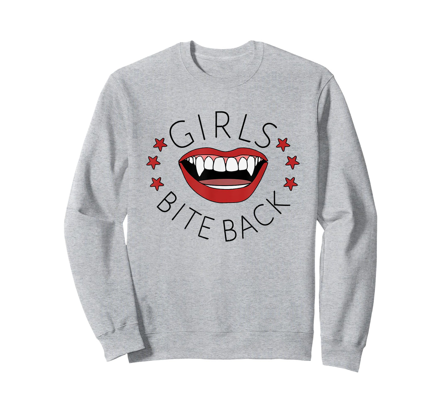 Riot Girls Bite Back 90s Vampire Fang Grrrls Design T-Shirt