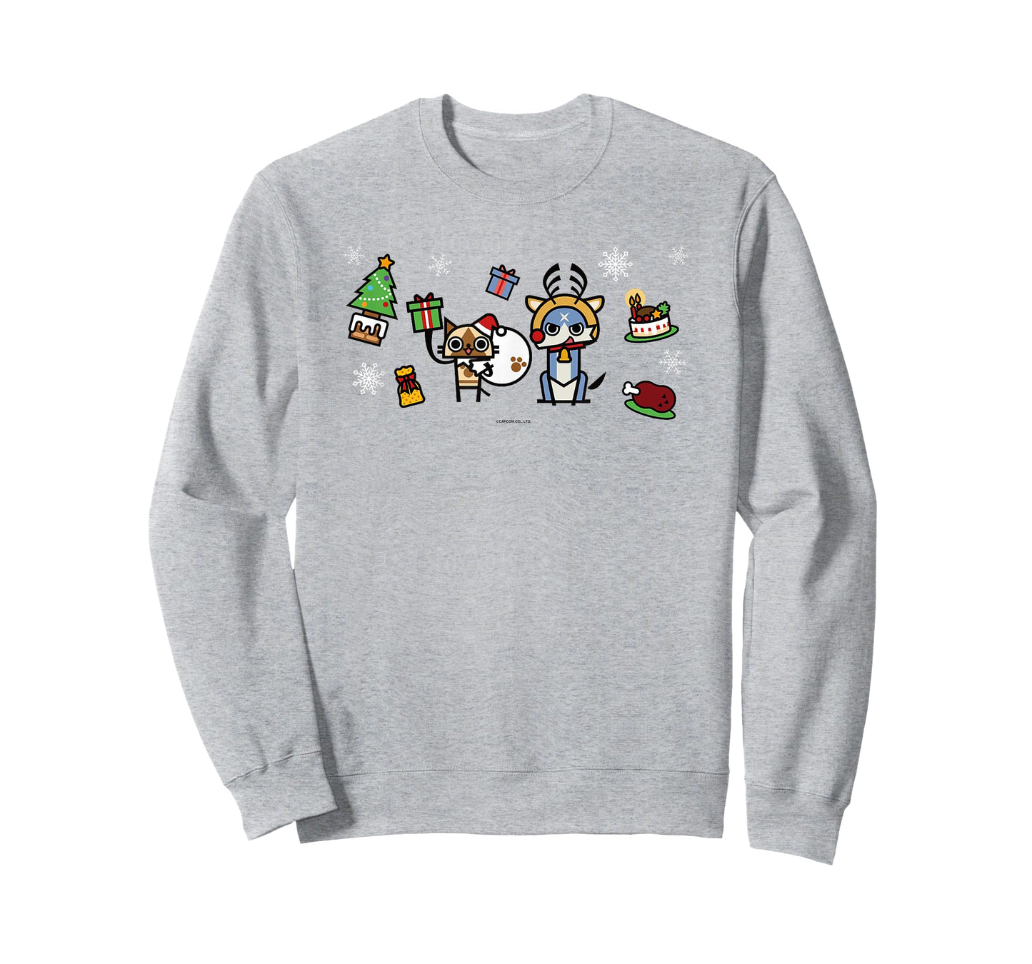 Monster Hunter Rise: Sunbreak Palamute＆Palico Christmas (B) T-Shirt