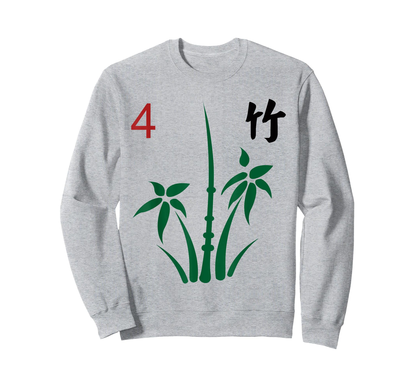 Chinese Mahjong Mah Jong Game Tiles Character Flower Four T-Shirt