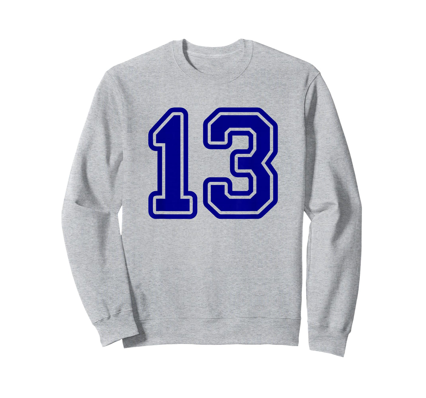 Blue Sports Team Number 13 T-Shirt