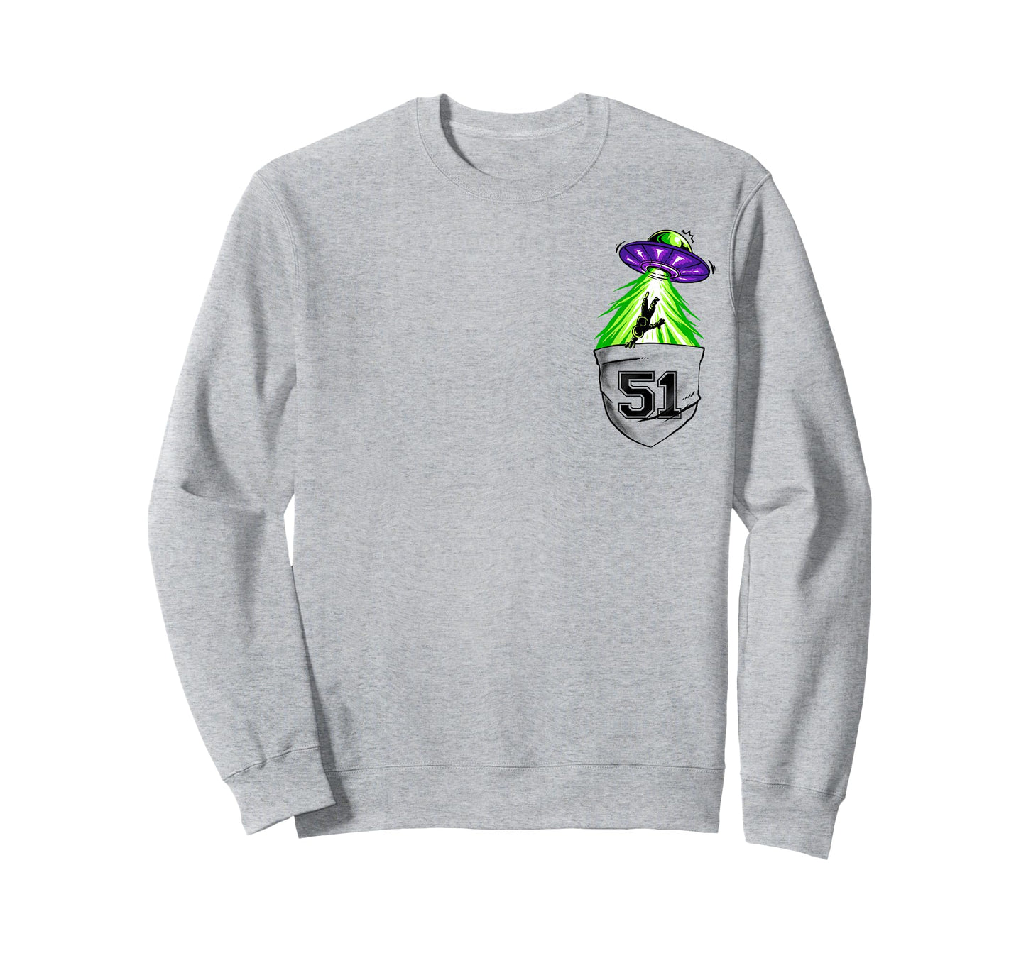 Alien Ship In Pocket Funny UFO Abduction T-Shirt