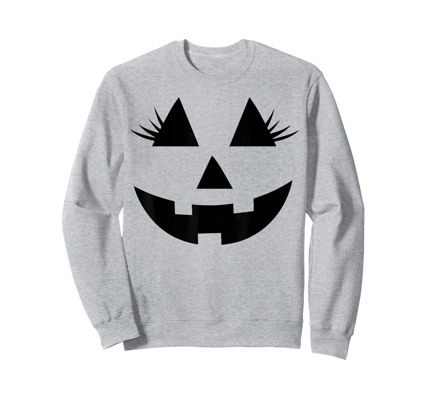 Funny Jack o Lantern pumpkin face eyelashes for Halloween T-Shirt