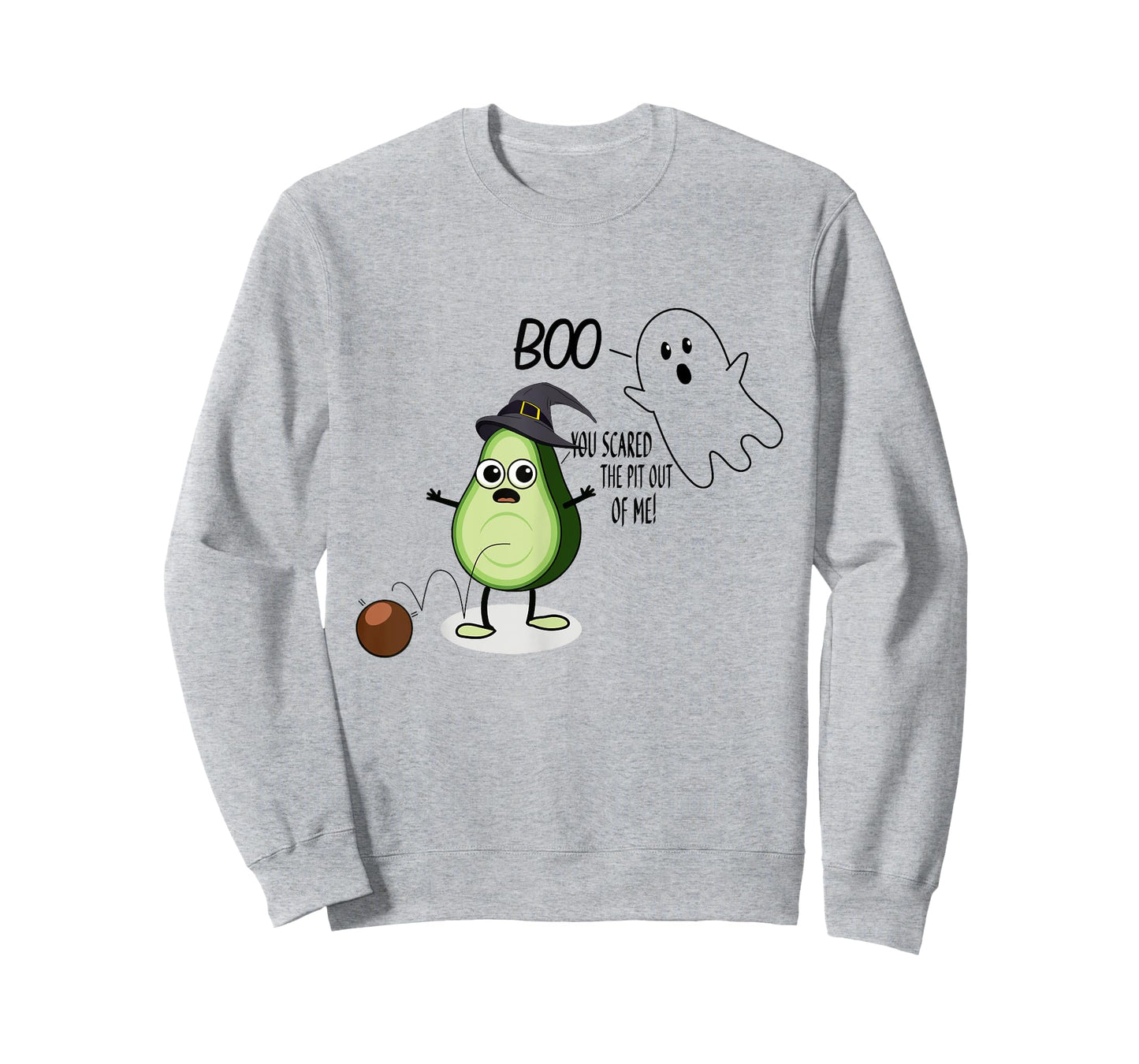 Boo You Scared The Pit Out Of Me Funny Halloween Ghost T-Shirt
