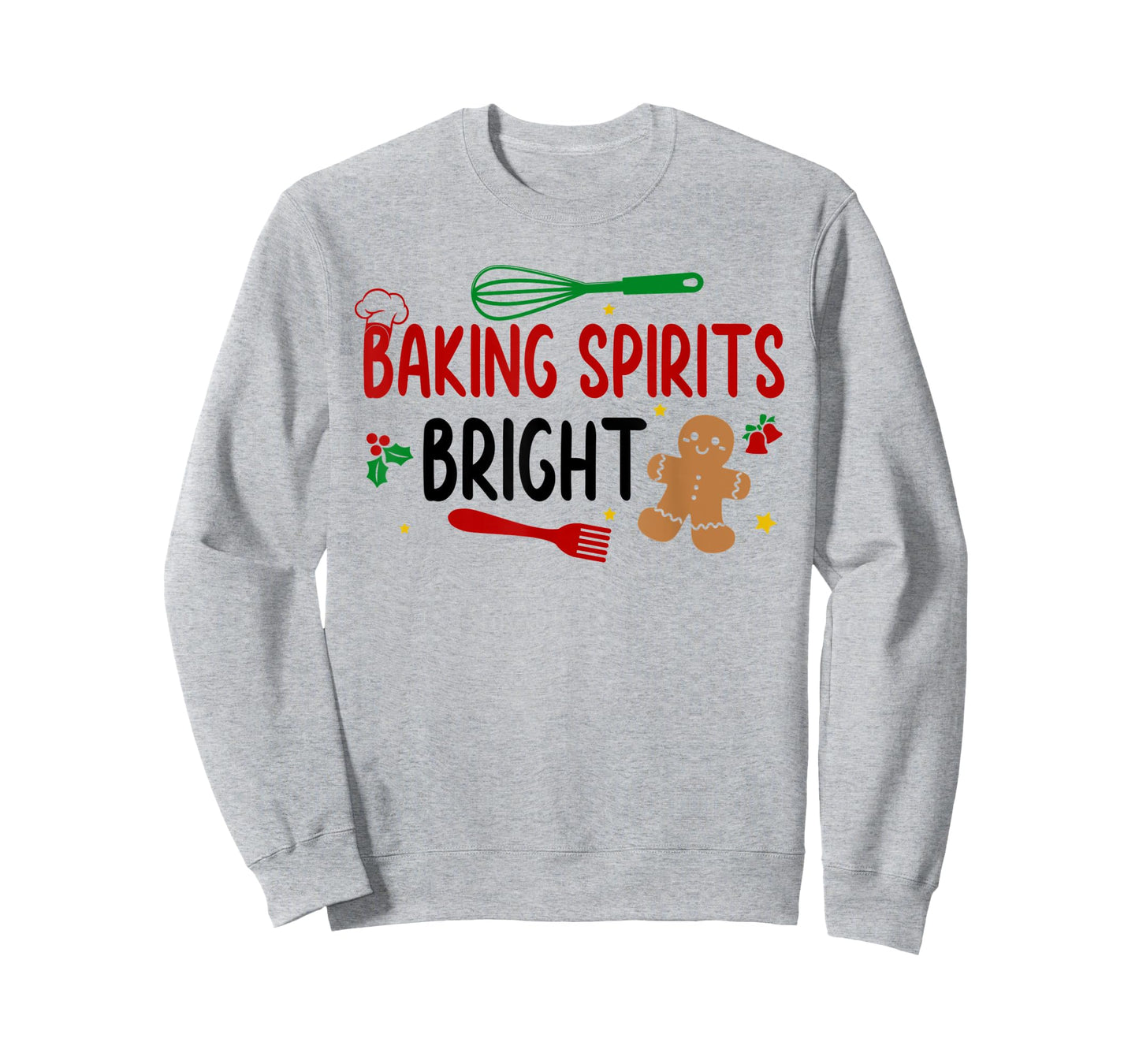 Merry Christmas Cooking Baking Team Baking Spirits Bright T-Shirt