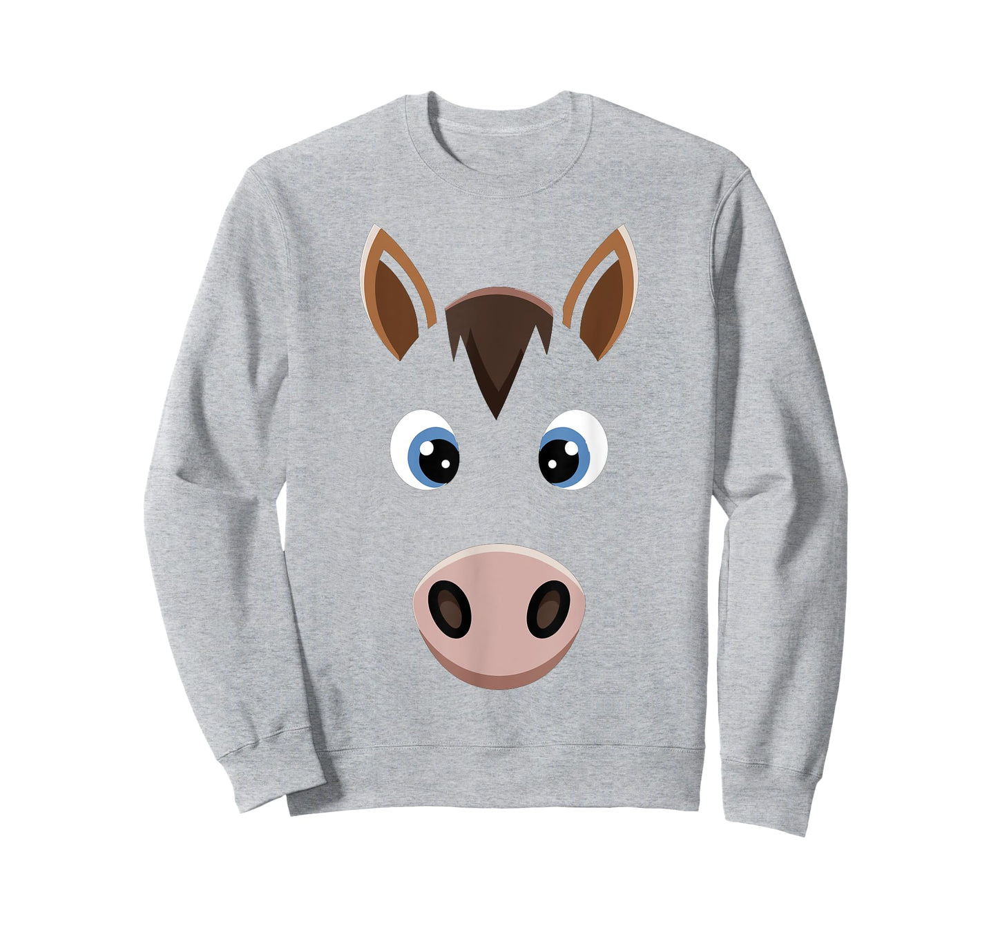 Halloween Horse Face Tshirt Costume Kids Cute Themed Horsey T-Shirt