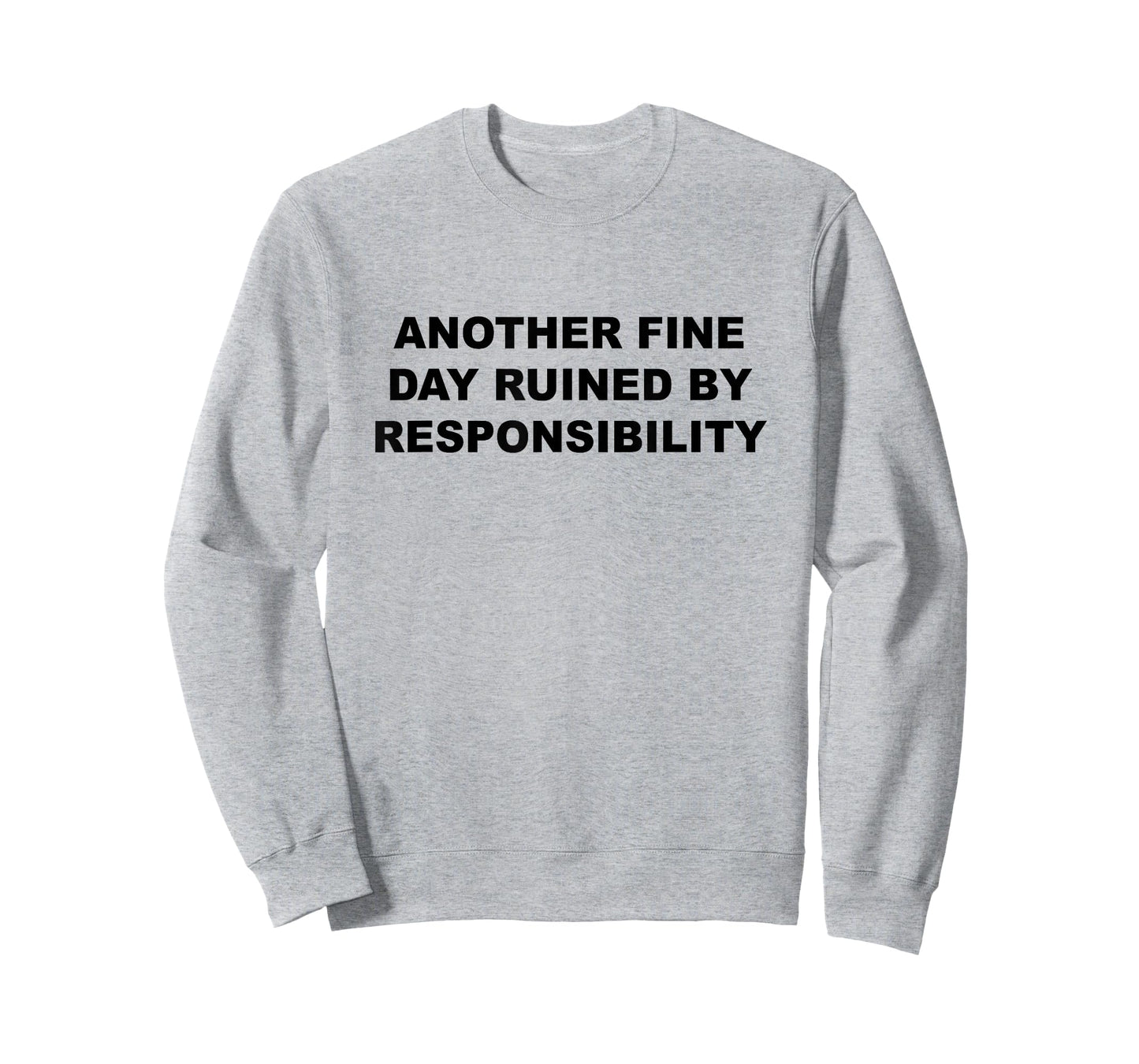 Another Fine Day Ruined By Responsibility Funny Gift T-Shirt