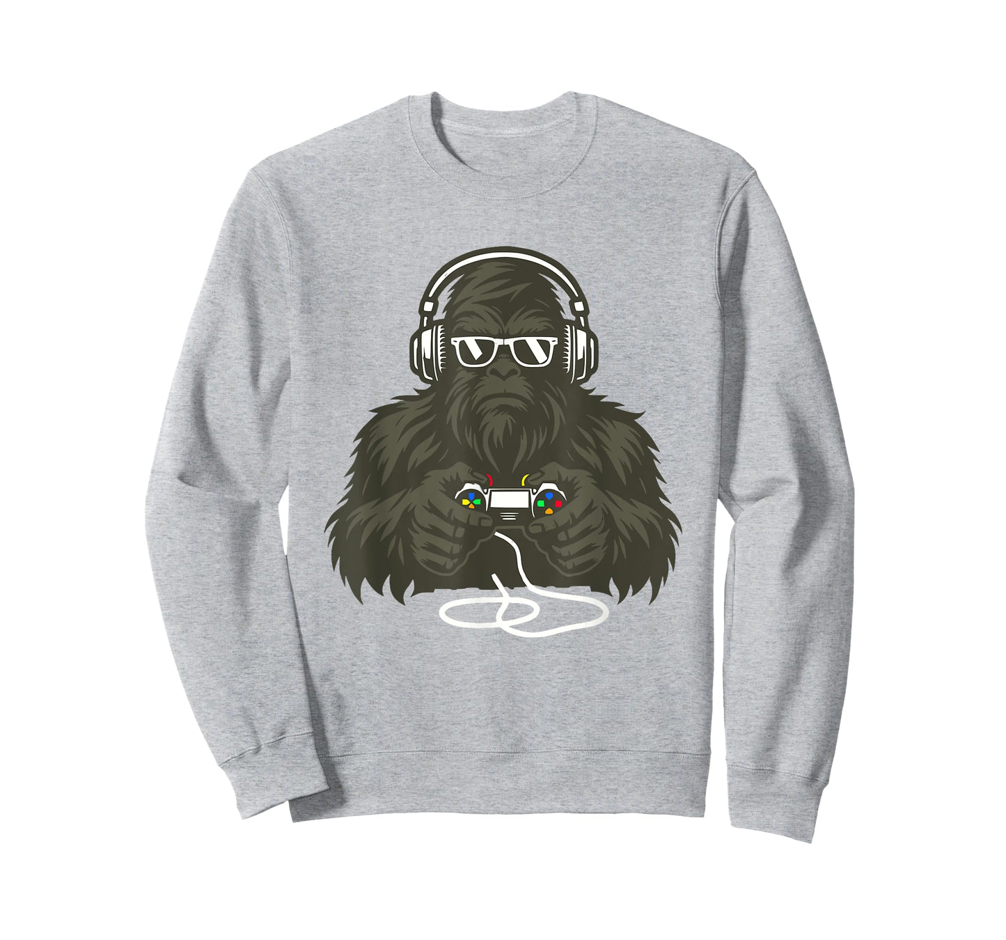 Sasquatch Bigfoot Video Gamer Retro Gaming Men Boys Teens T-Shirt