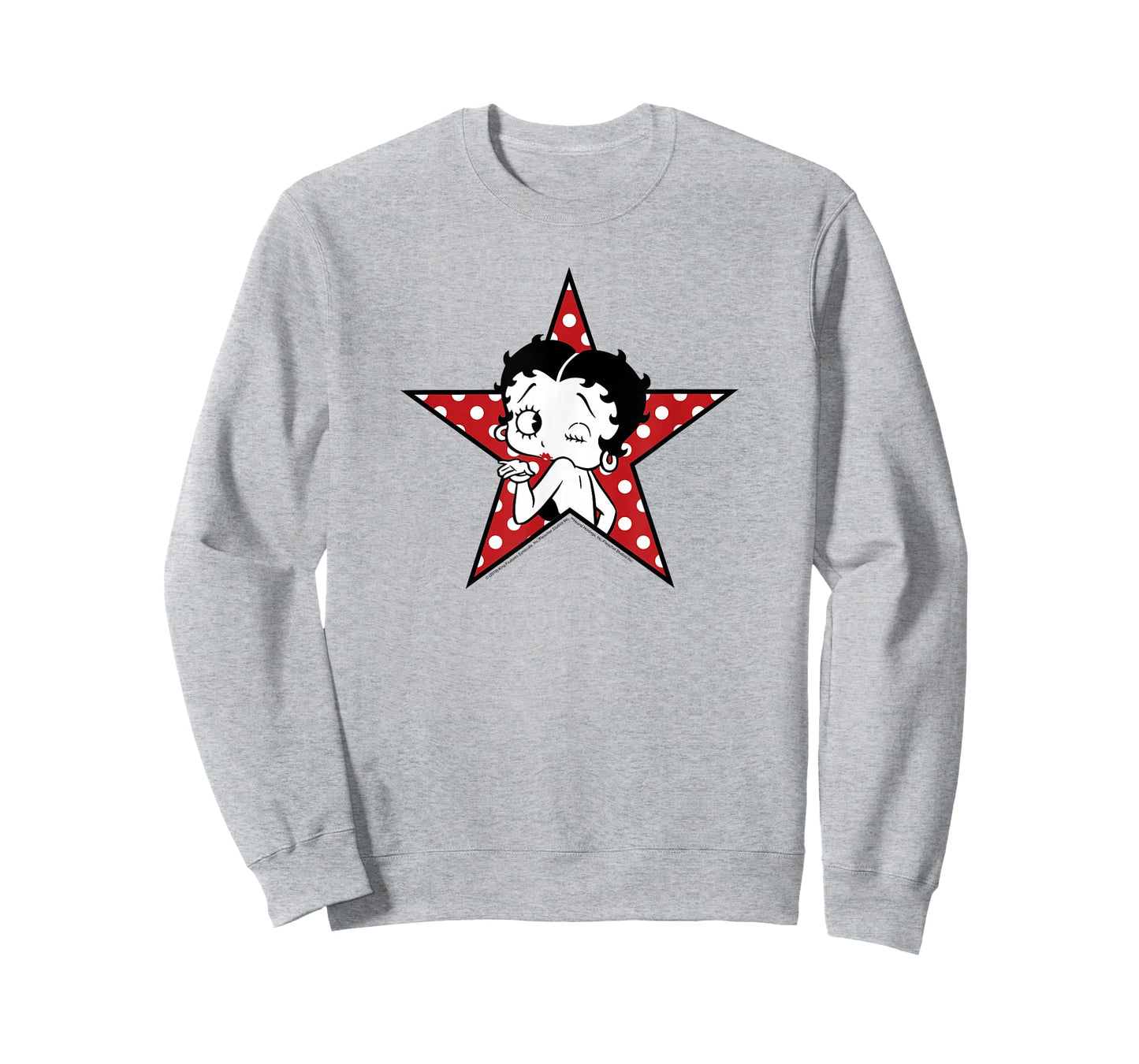 Betty Boop Betty Blowing Kiss Star T-Shirt