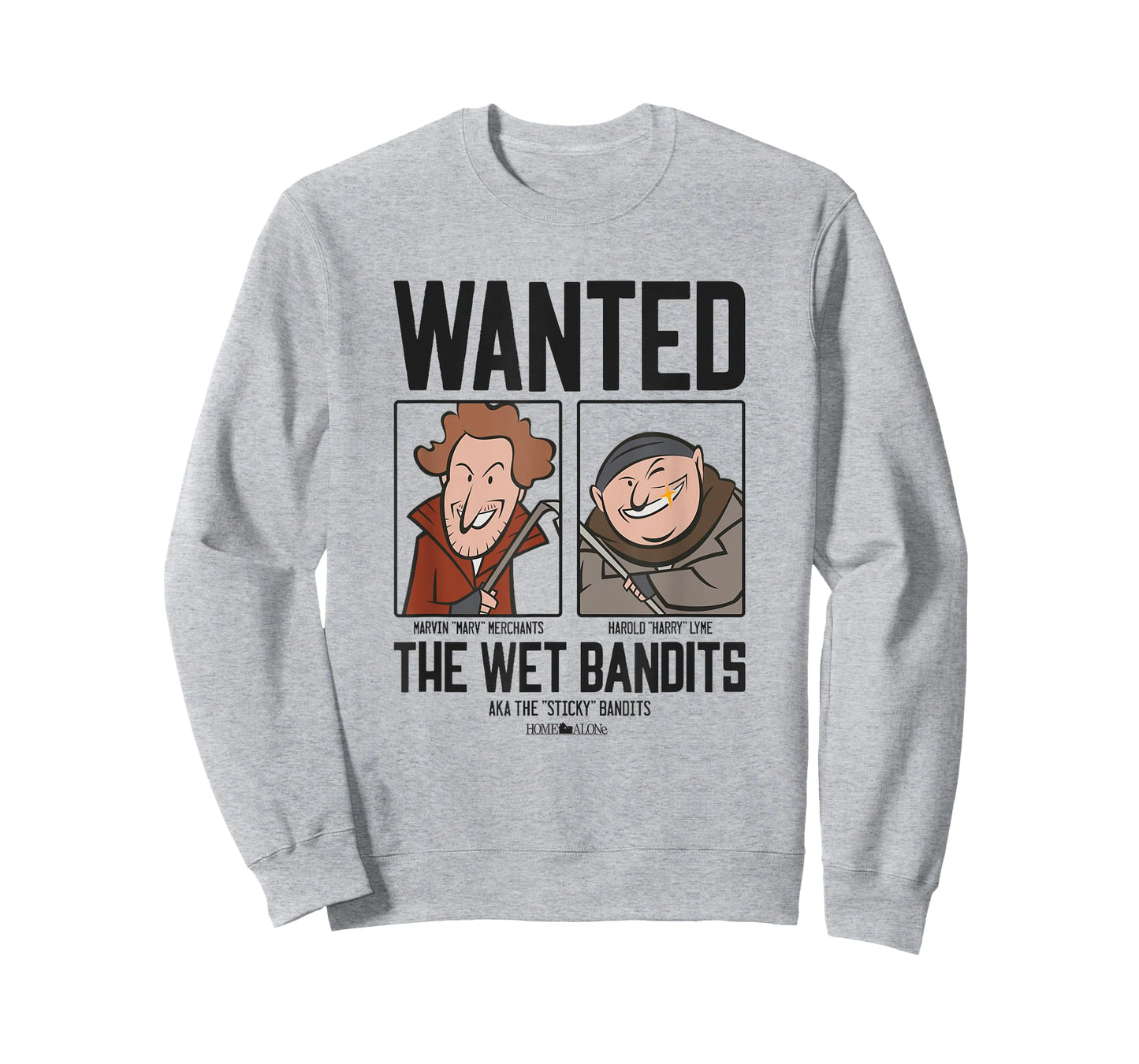 Home Alone Wet Bandits Wanted Poster Cartoon T-Shirt