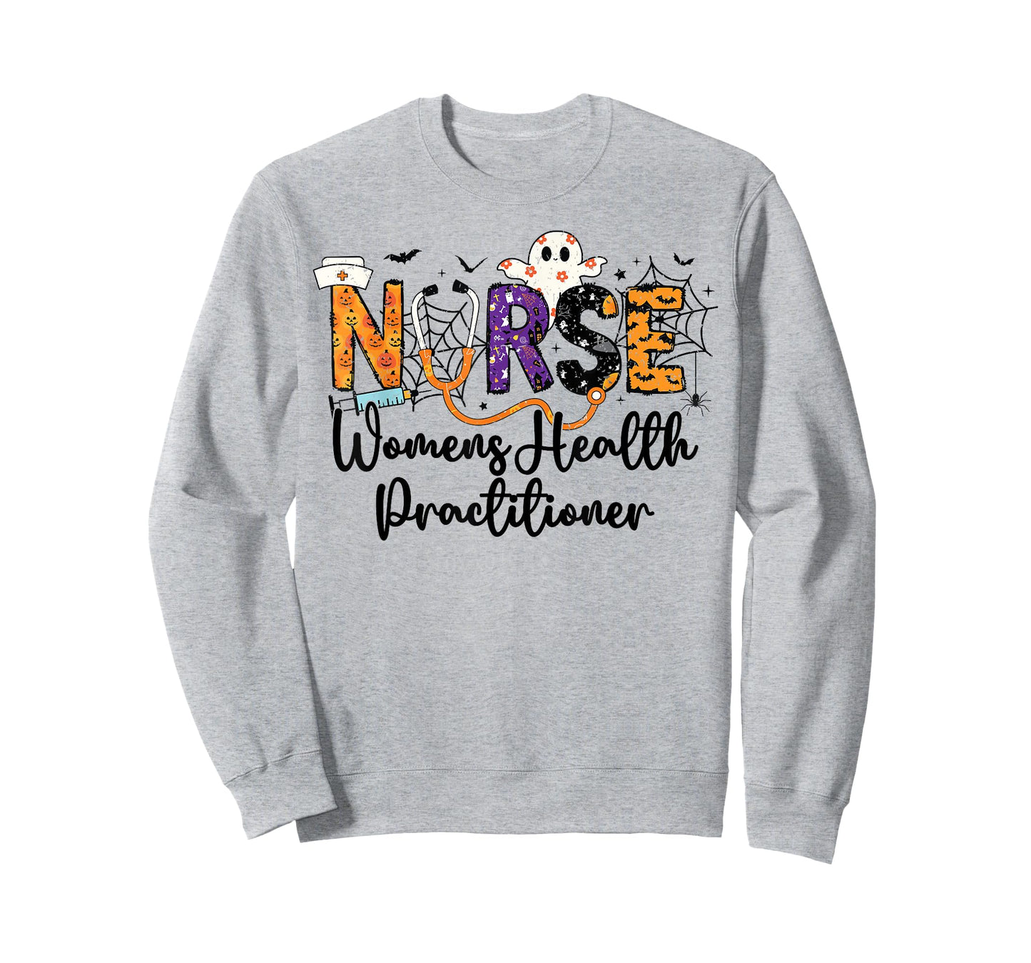 Women Health Practitioner Nurse WHNP Ghost Halloween Nursing T-Shirt