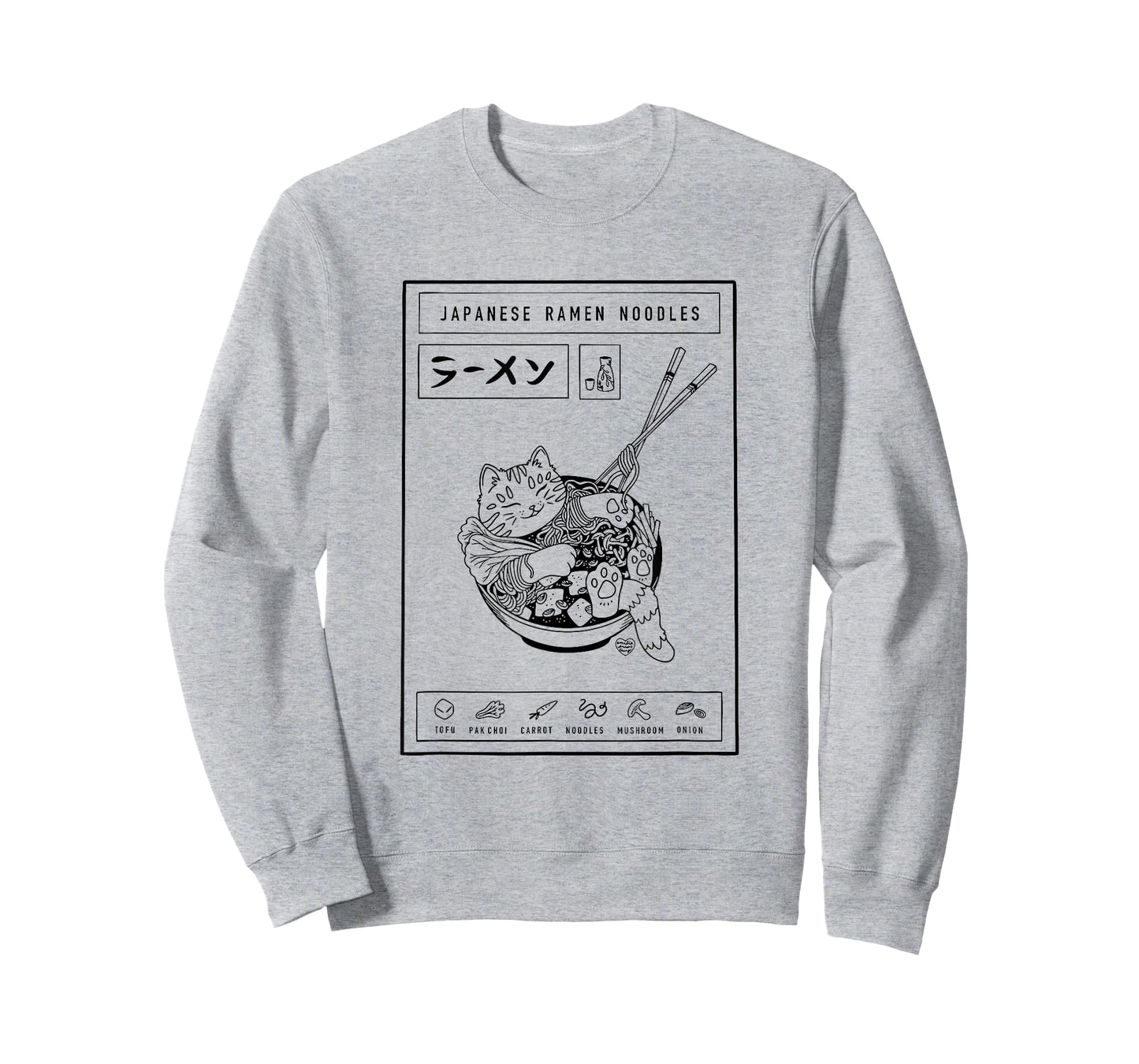 Japanese Ramen Noodles Cat T-Shirt