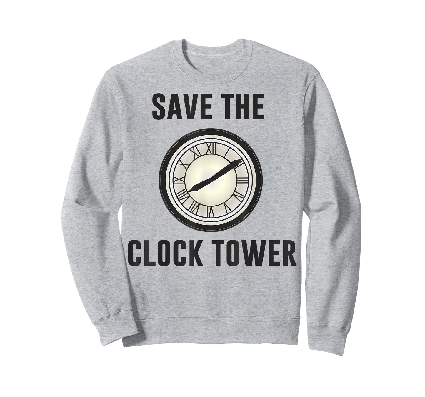 Back to the Future Clock Tower Face Graphic T-Shirt T-Shirt