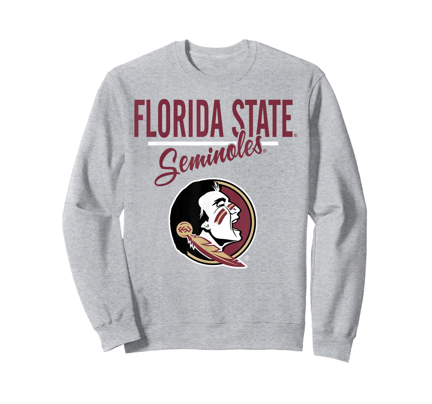 Florida State Seminoles Mascot Gray Officially Licensed T-Shirt