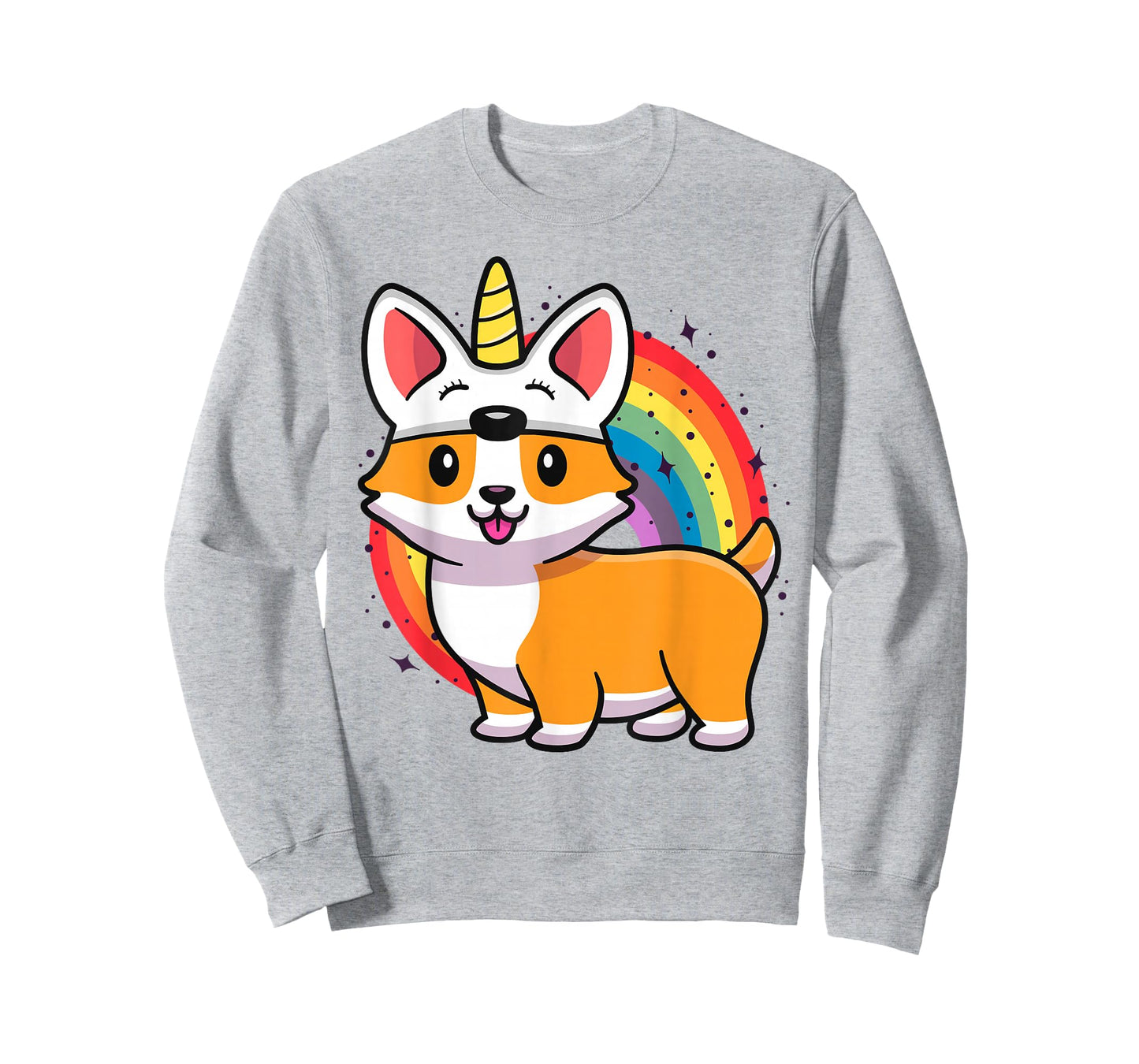 Corgicorn Unicorn Corgi for Kids Funny Rainbow Corgi T-Shirt