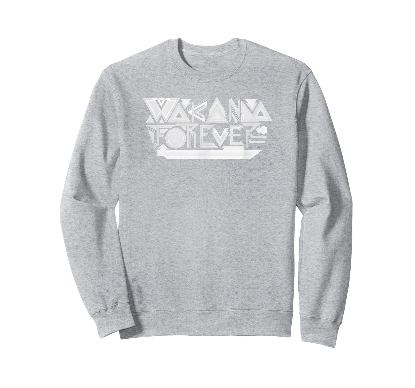 Marvel Black Panther: Wakanda Forever Gray On White Text T-Shirt