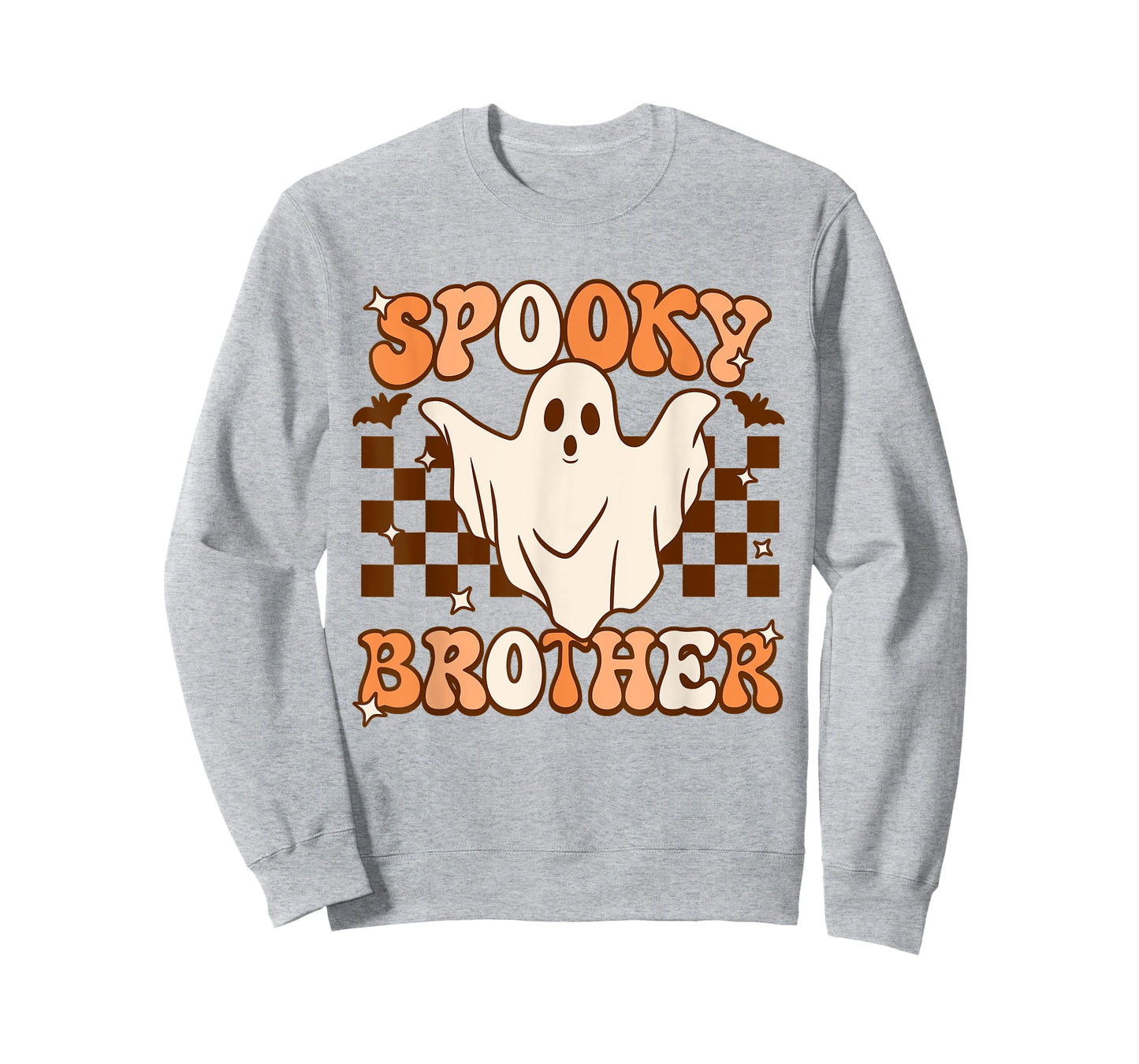 Retro Groovy Ghost Spooky Brother Costume Matching T-Shirt