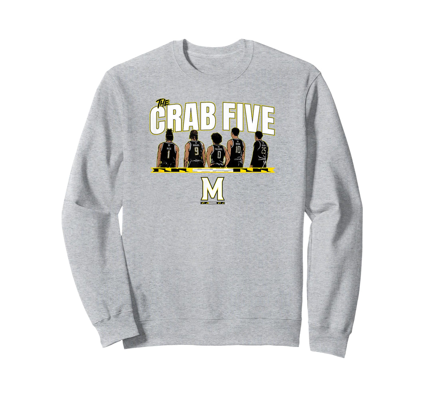 Crab Five Lineup - Maryland Basketball T-Shirt