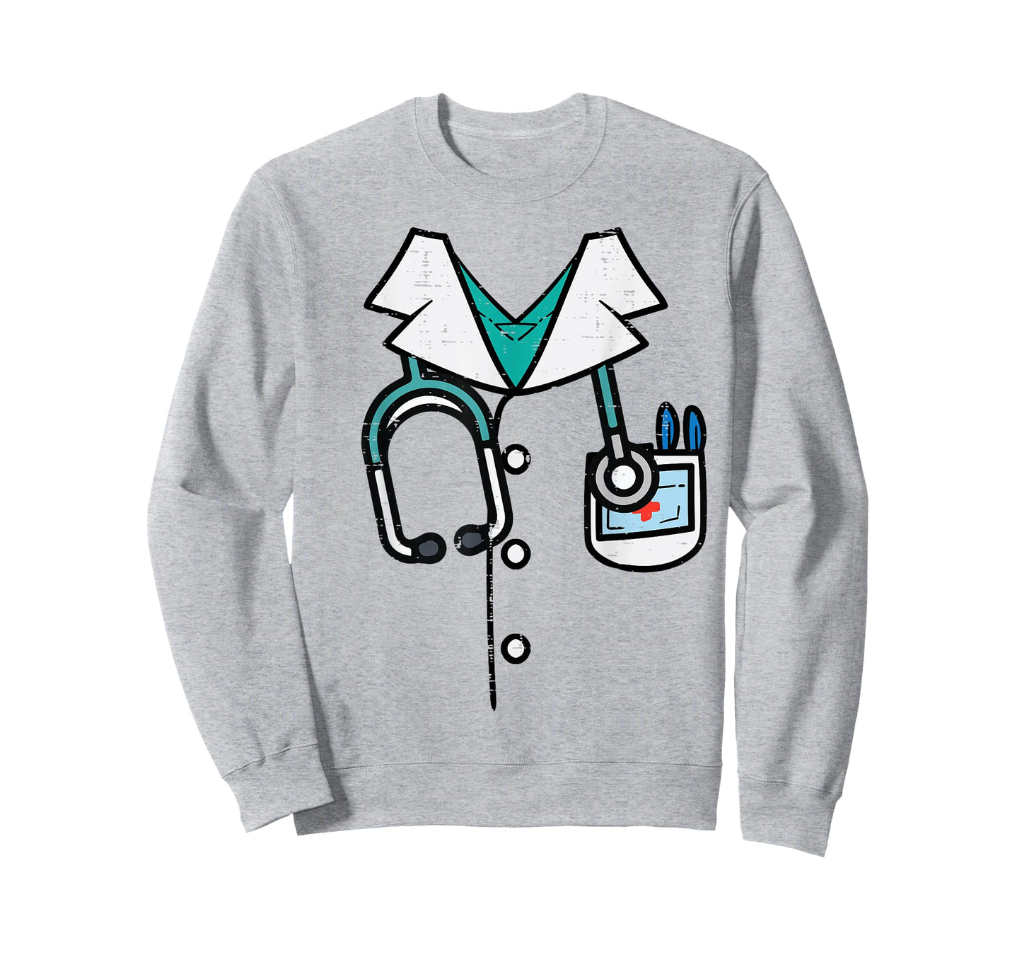 Doctor Costume Lab Coat Halloween Medical Men Women Kids T-Shirt
