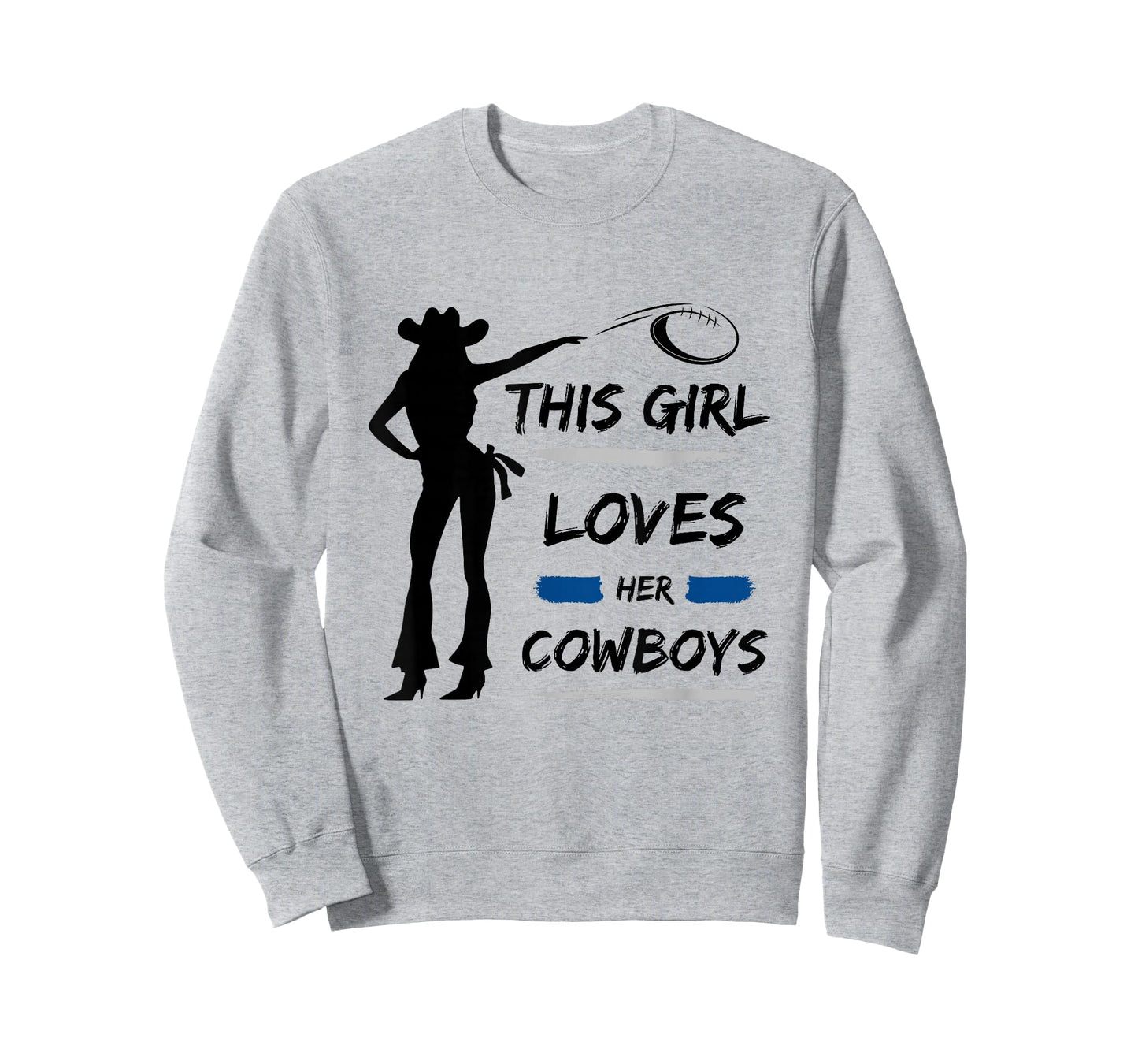 This Girl Loves Her Cowboy Cute Texas Dallas Cheerleader T-Shirt