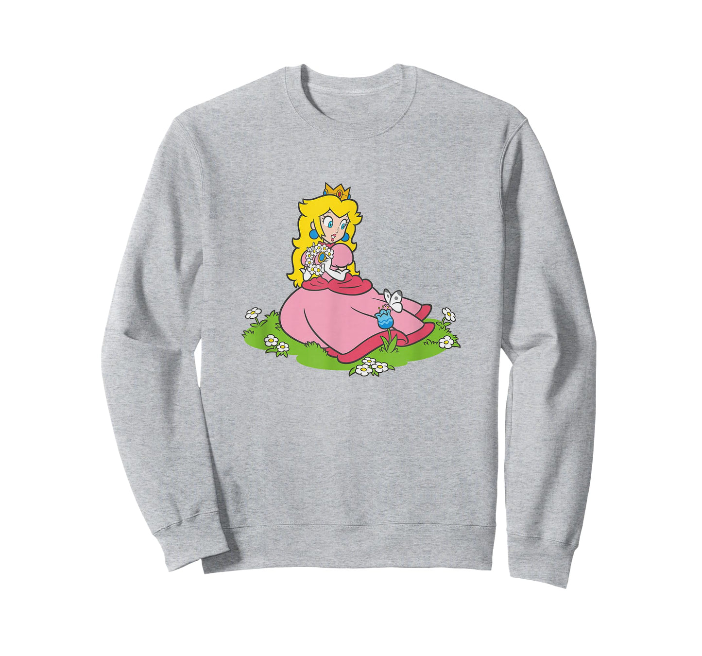Super Mario Bros Princess Peach Beautiful Flowers Portrait T-Shirt