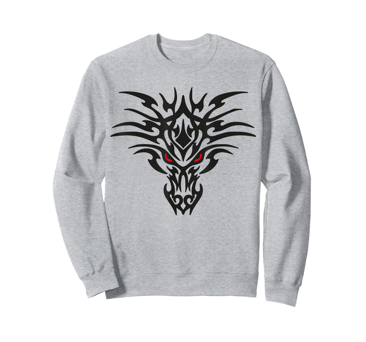 Tribal Dragon Head T Shirt Tattoo Cute Black Design Red Eyes T-Shirt