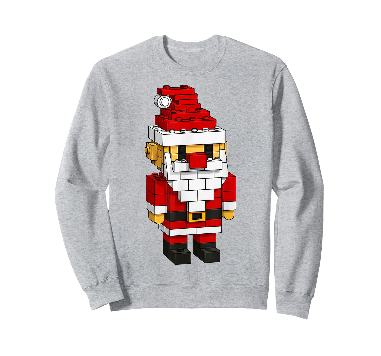 Santa Building Block Master Builders Merry Christmas Kids T-Shirt