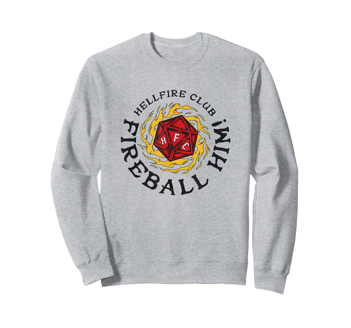 Stranger Things Hellfire Club Fireball Him! Rolling Die T-Shirt