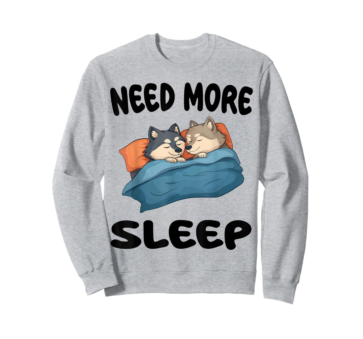 Cute Wolf Need More Sleep Pajamas Nightgown T-Shirt