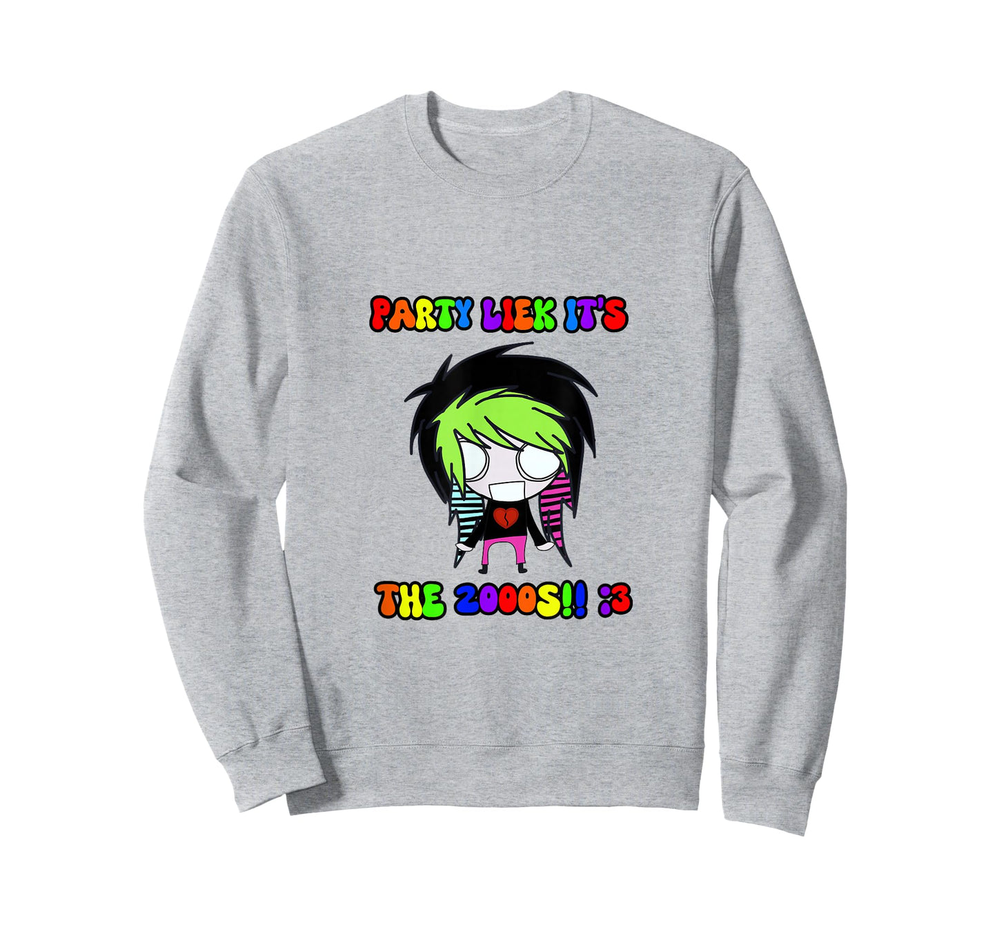 Party Liek It’s The 2000’s Scene Kid Y2K Emo T-Shirt