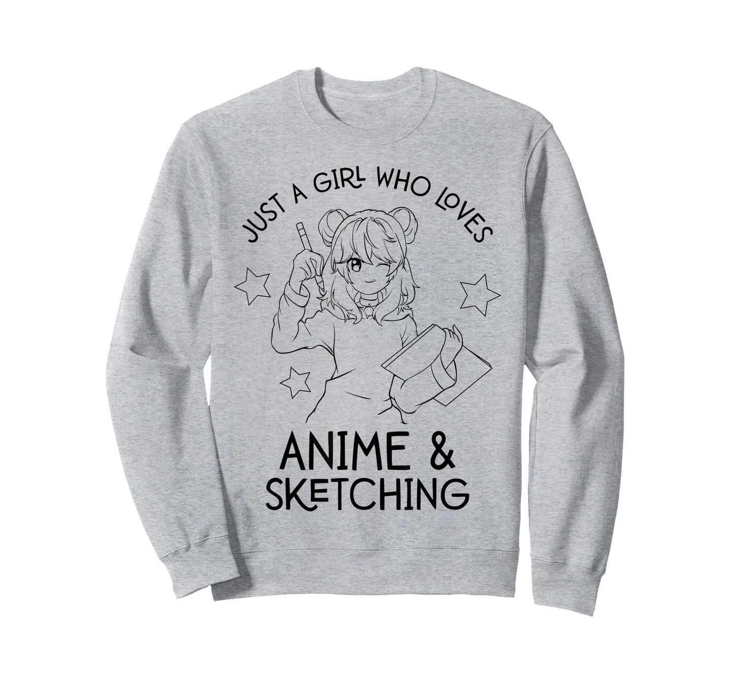 Just A Girl Who Loves Anime and Sketching Drawing Art T-Shirt