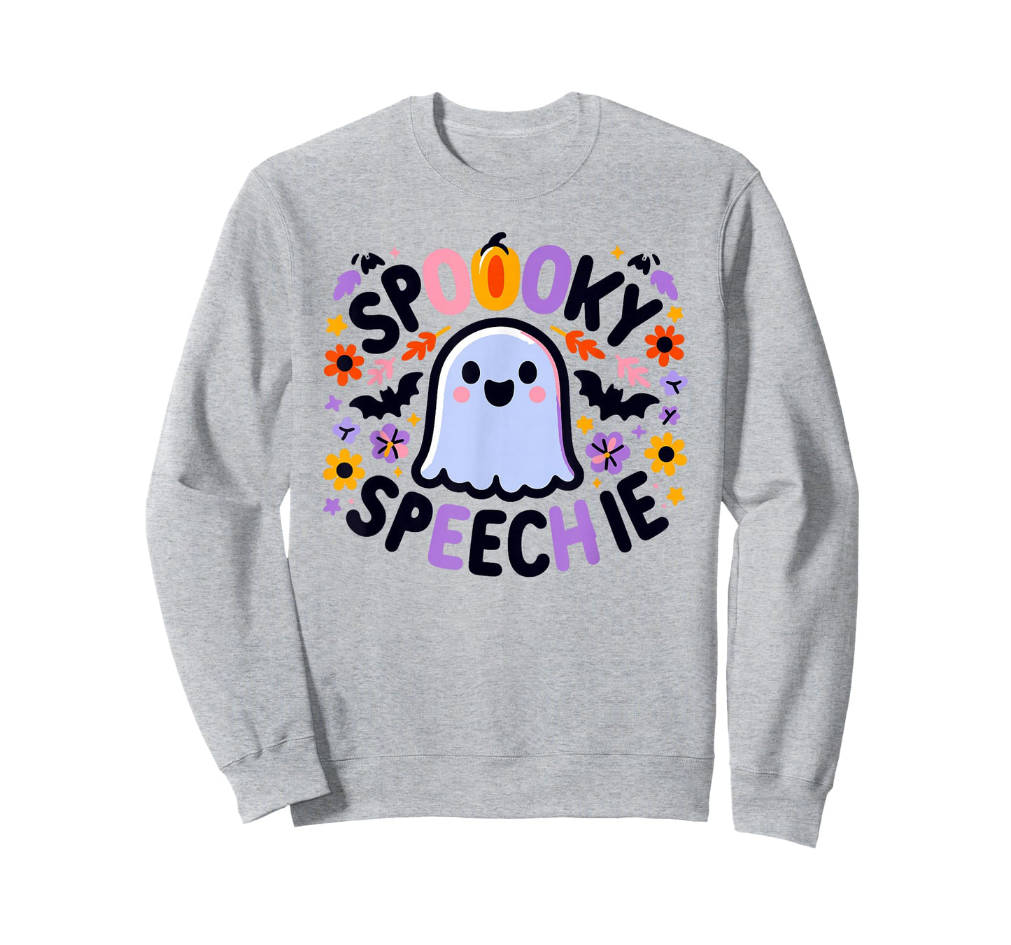 SLP Halloween Speech Therapy Spooky Ghost Speech Therapist T-Shirt