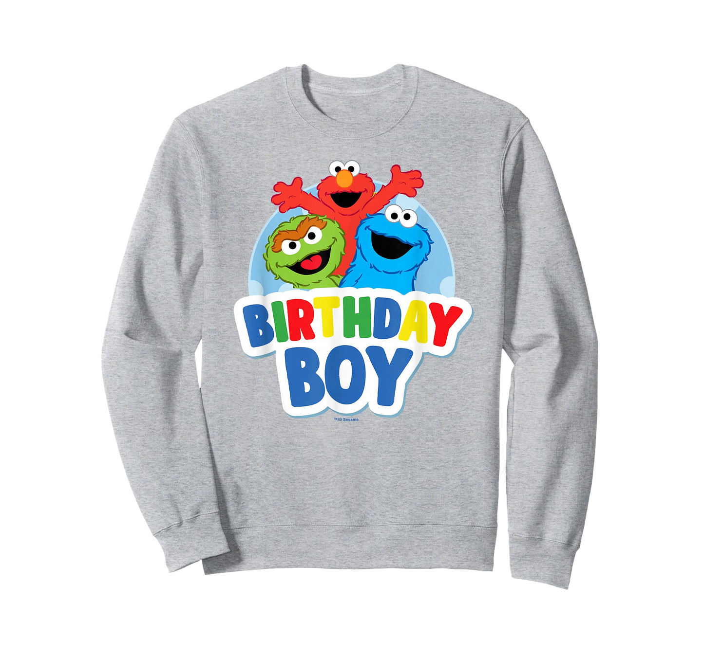 Sesame Street Elmo Oscar Cookie Monster Birthday Boy T-Shirt