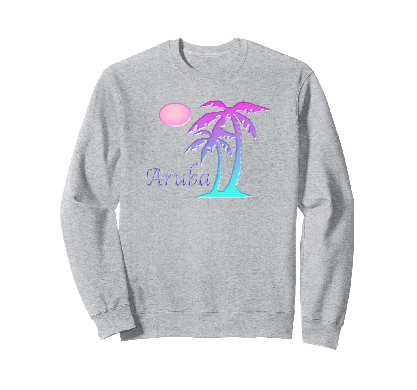 ARUBA Vacation Souvenir Gift Sun Palm Tree Sunset T-Shirt