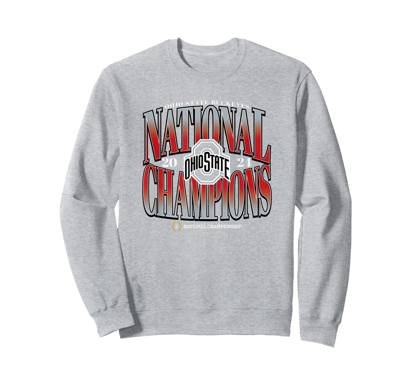 Ohio State Buckeyes National Champs 2024 CFP Strong Red T-Shirt