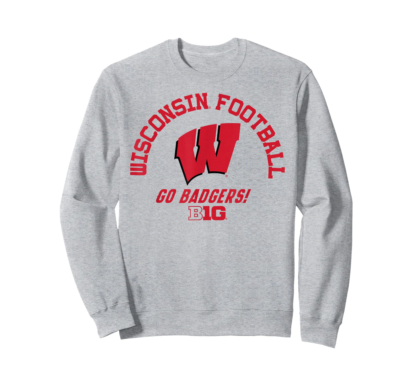 Wisconsin Badgers Big 10 Football White Officially Licensed T-Shirt