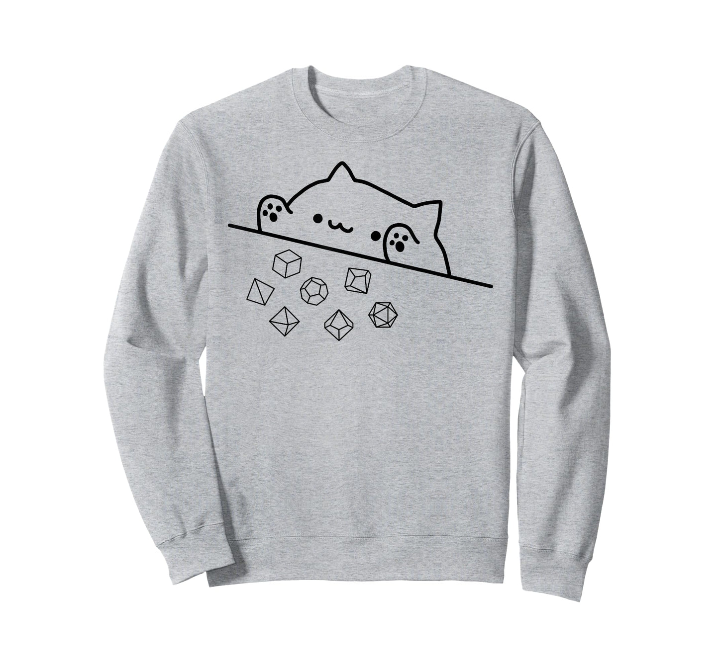 Cat Throwing Rainbow Dice Tabletop RPG T-Shirt