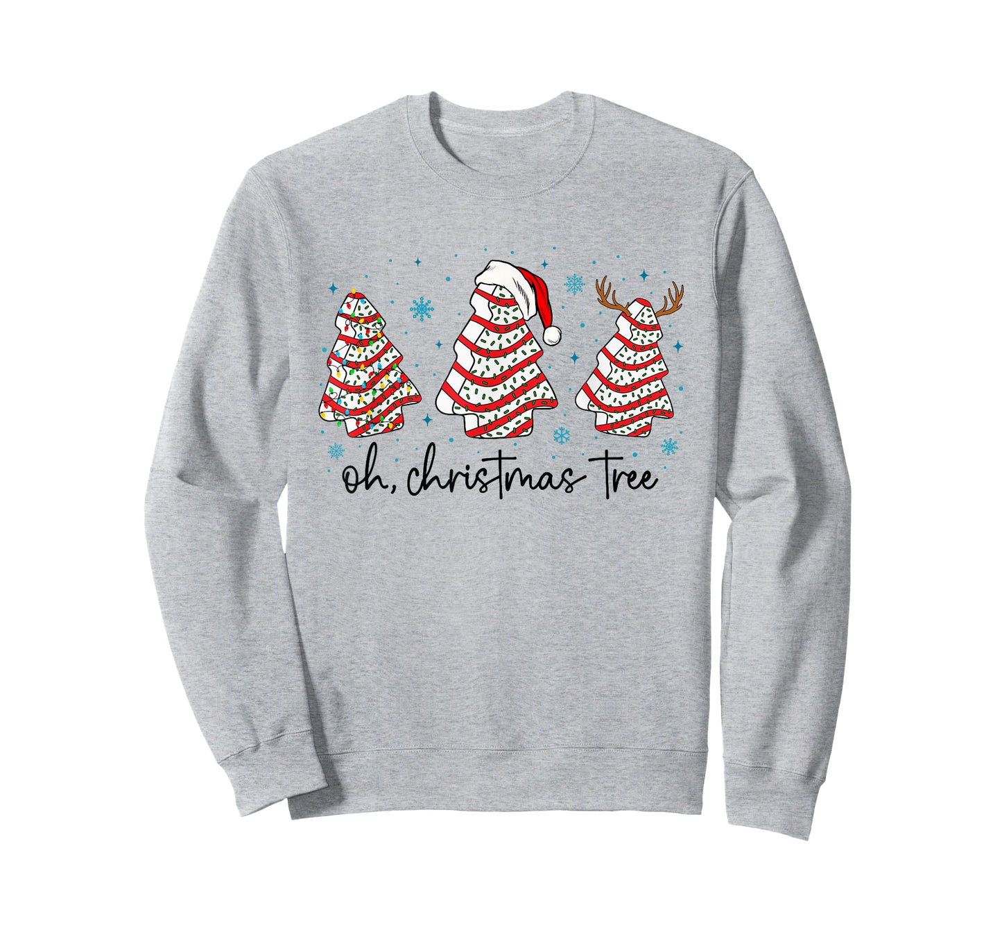 Oh Christmas Tree Cakes Debbie Becky Jen Cake Lovers Xmas T-Shirt