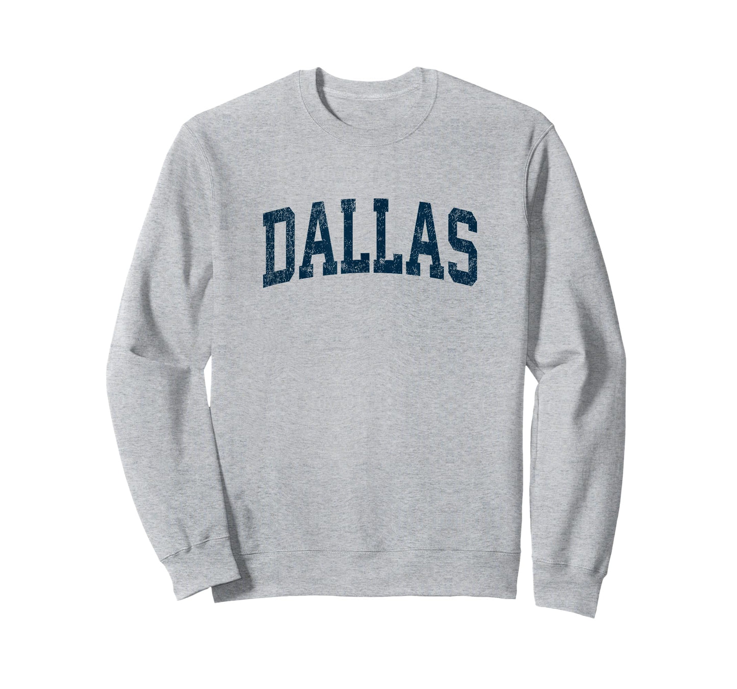 Dallas Texas TX Vintage Athletic Sports Navy Design T-Shirt