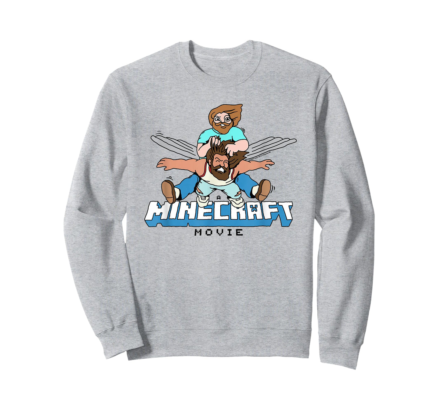 A Minecraft Movie Steve And Garret Flying Using Elytras T-Shirt