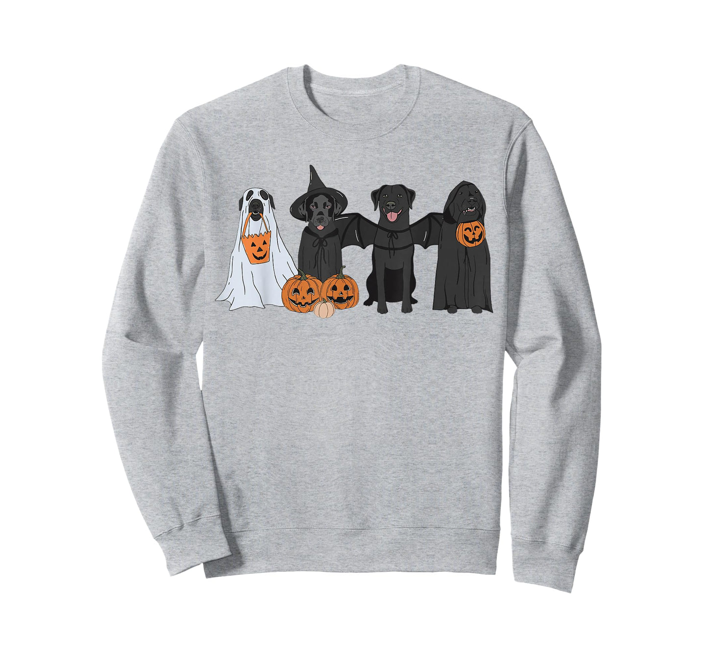 Cute Black Labrador Dog Halloween Pumpkin Labrador Dog Mom T-Shirt