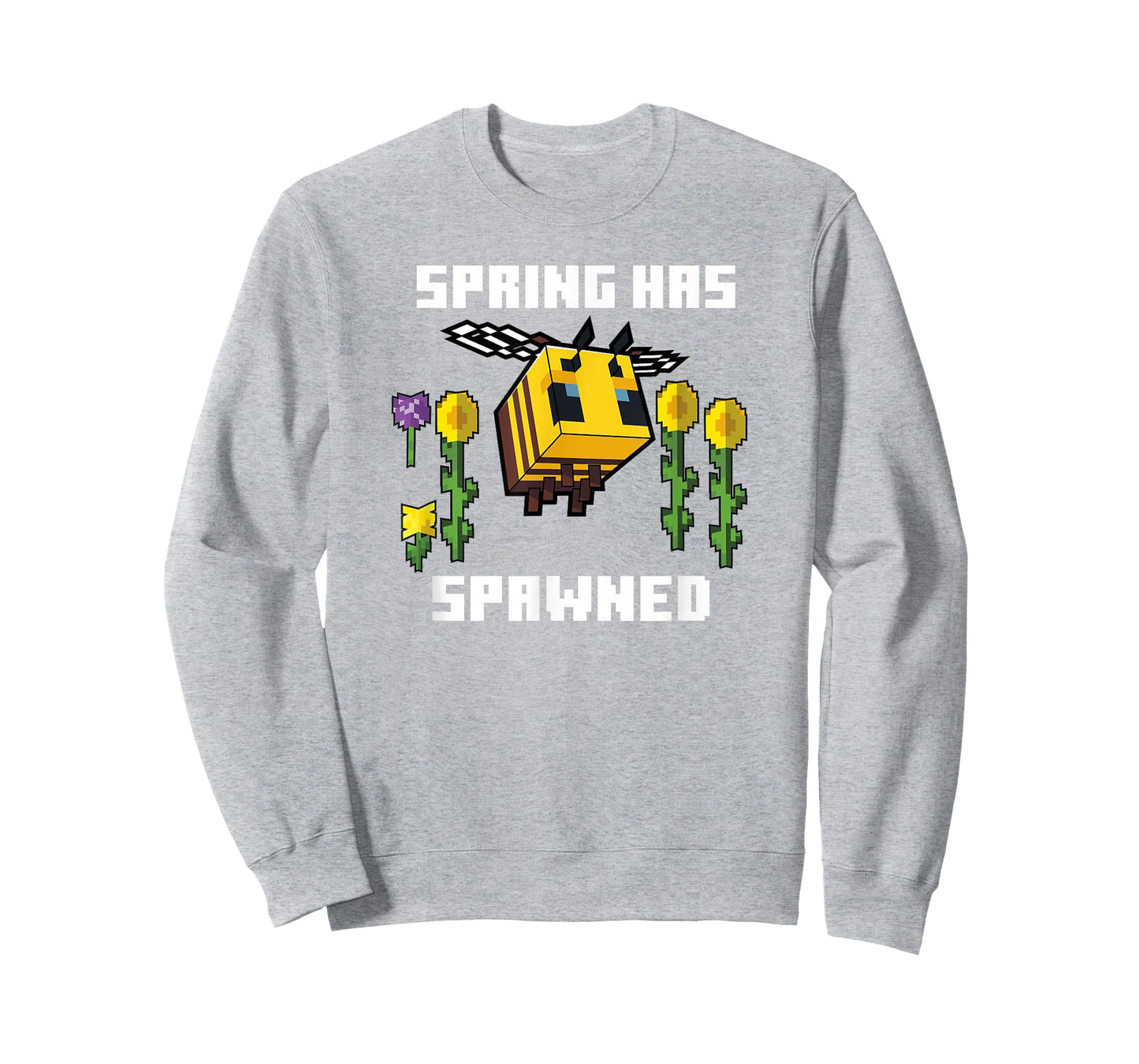 Minecraft Bee Spring Has Spawned Graphic Blocks T-Shirt