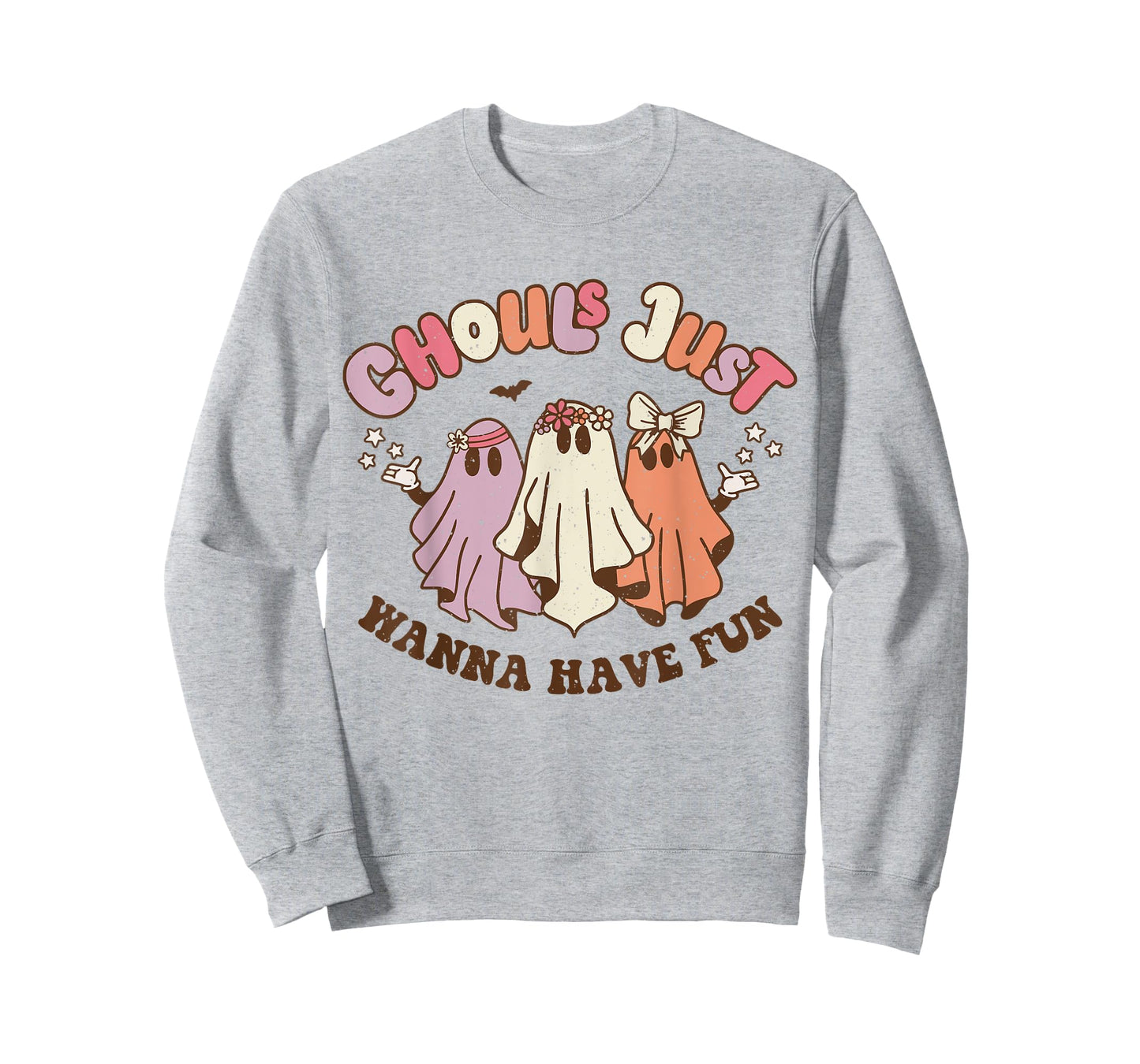 Ghouls Just Wanna Have Fun Retro Halloween Groovy Party T-Shirt