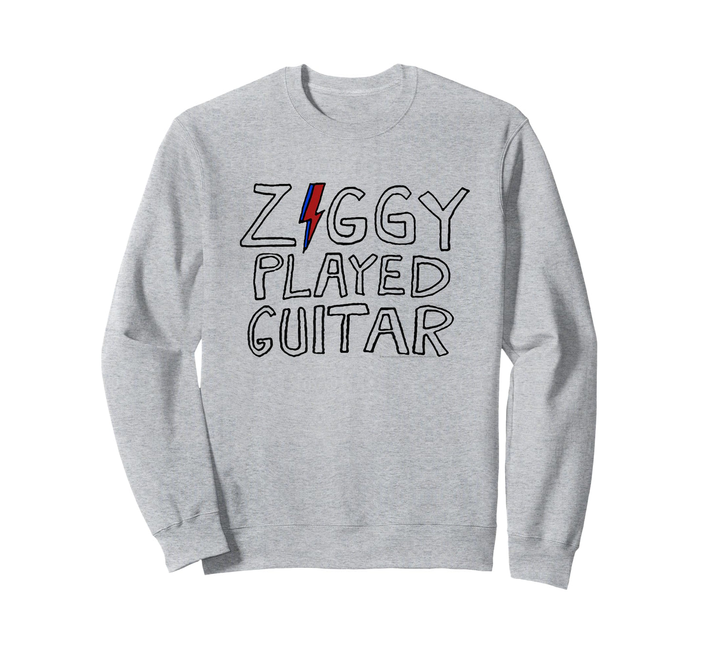 David Bowie - Ziggy Played Guitar Sketch Lyric T-Shirt