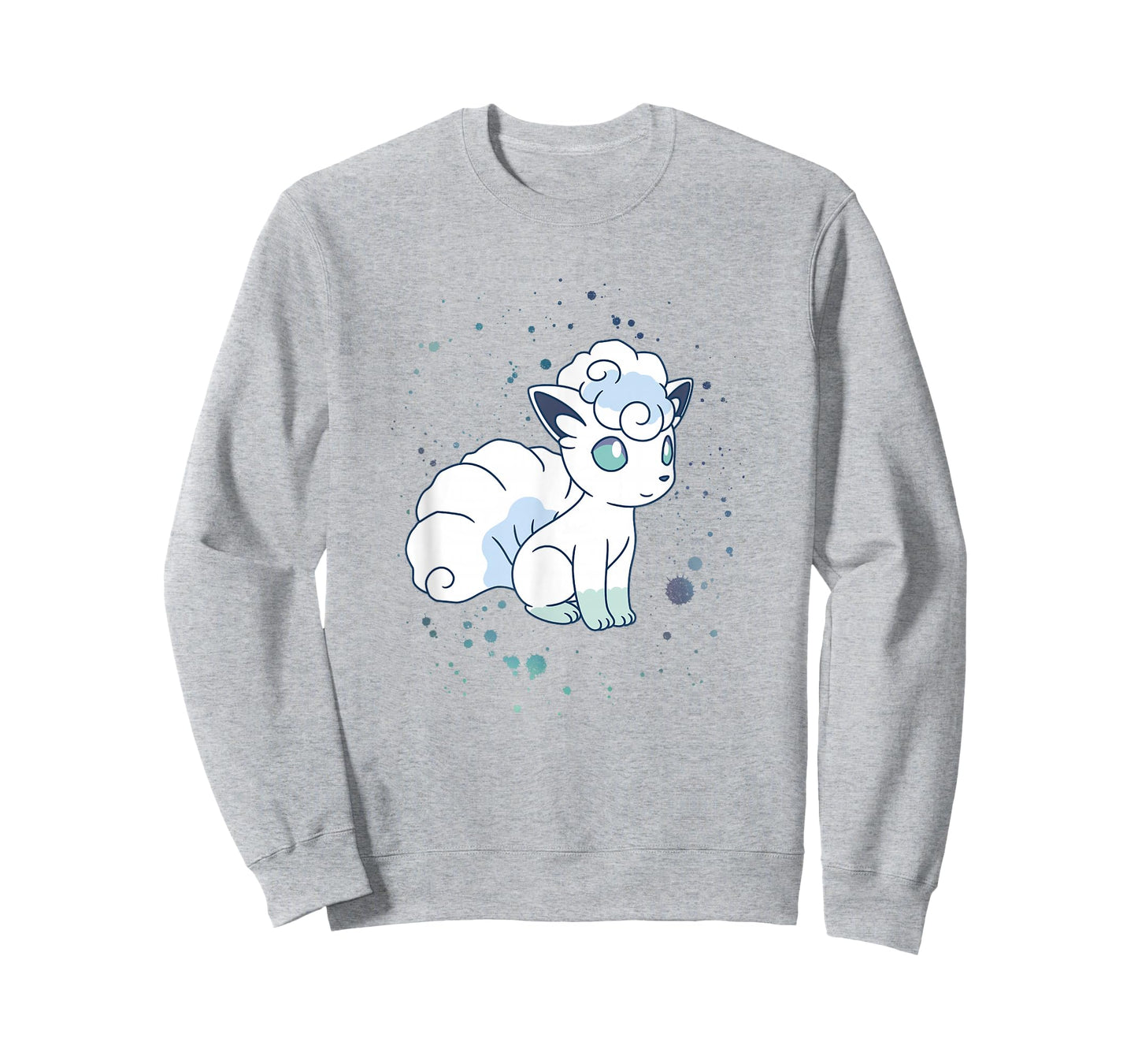 Pokémon Alolan Vulpix Winter Watercolor Portrait T-Shirt