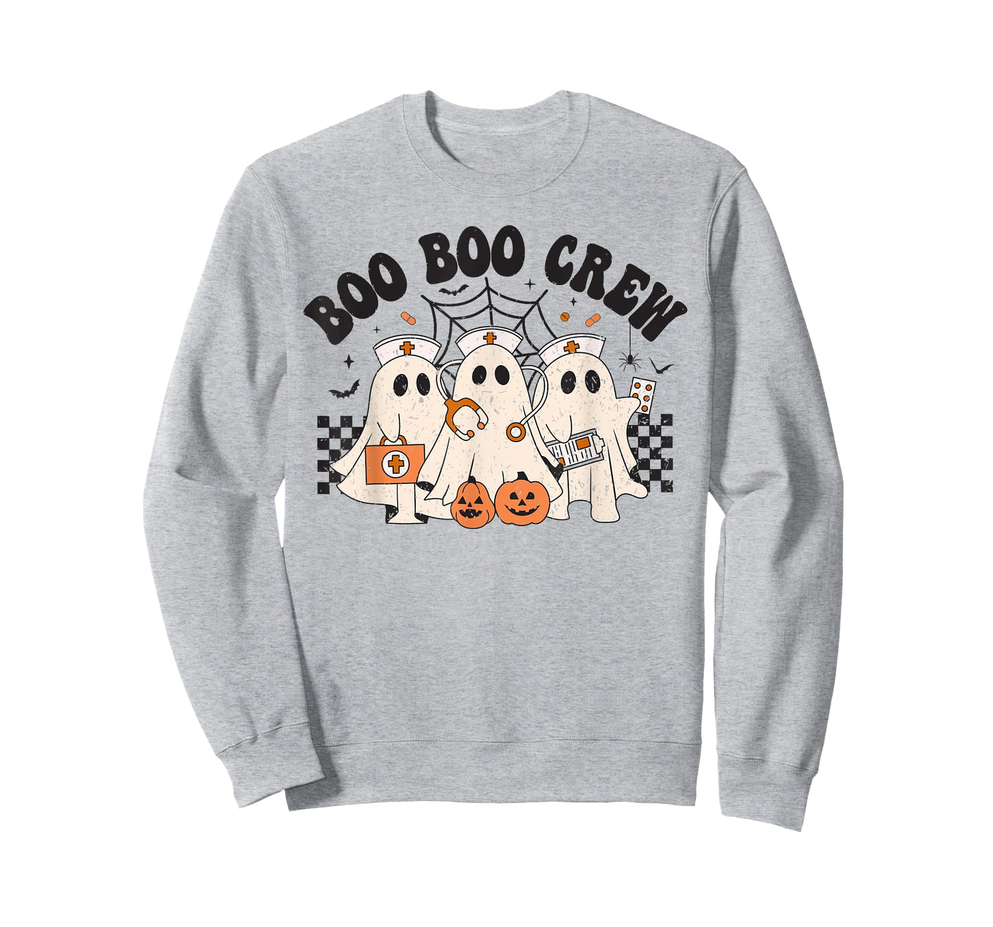 Boo Boo Crew Nurse Funny Ghost Women Halloween Nurse T-Shirt