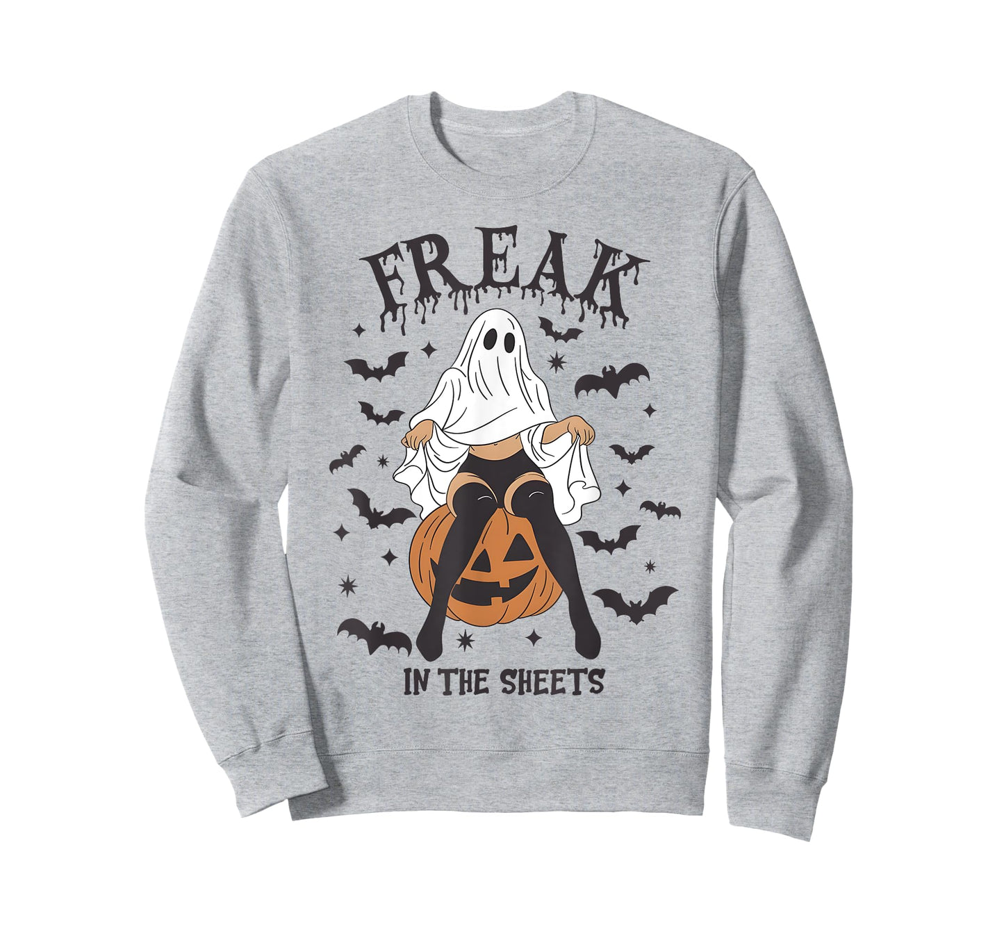 Freak in The Sheets Funny Halloween Sheet Ghost Humor T-Shirt